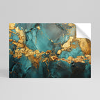 CELESTIAL GOLDRUSH Selbstklebendes Horizontal-Poster
