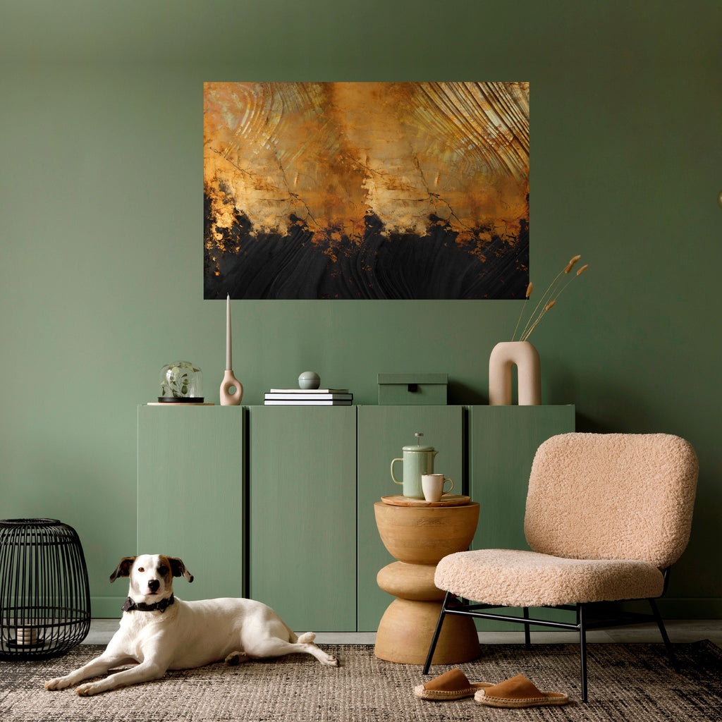 FLUID EMBER Selbstklebendes Horizontal-Poster