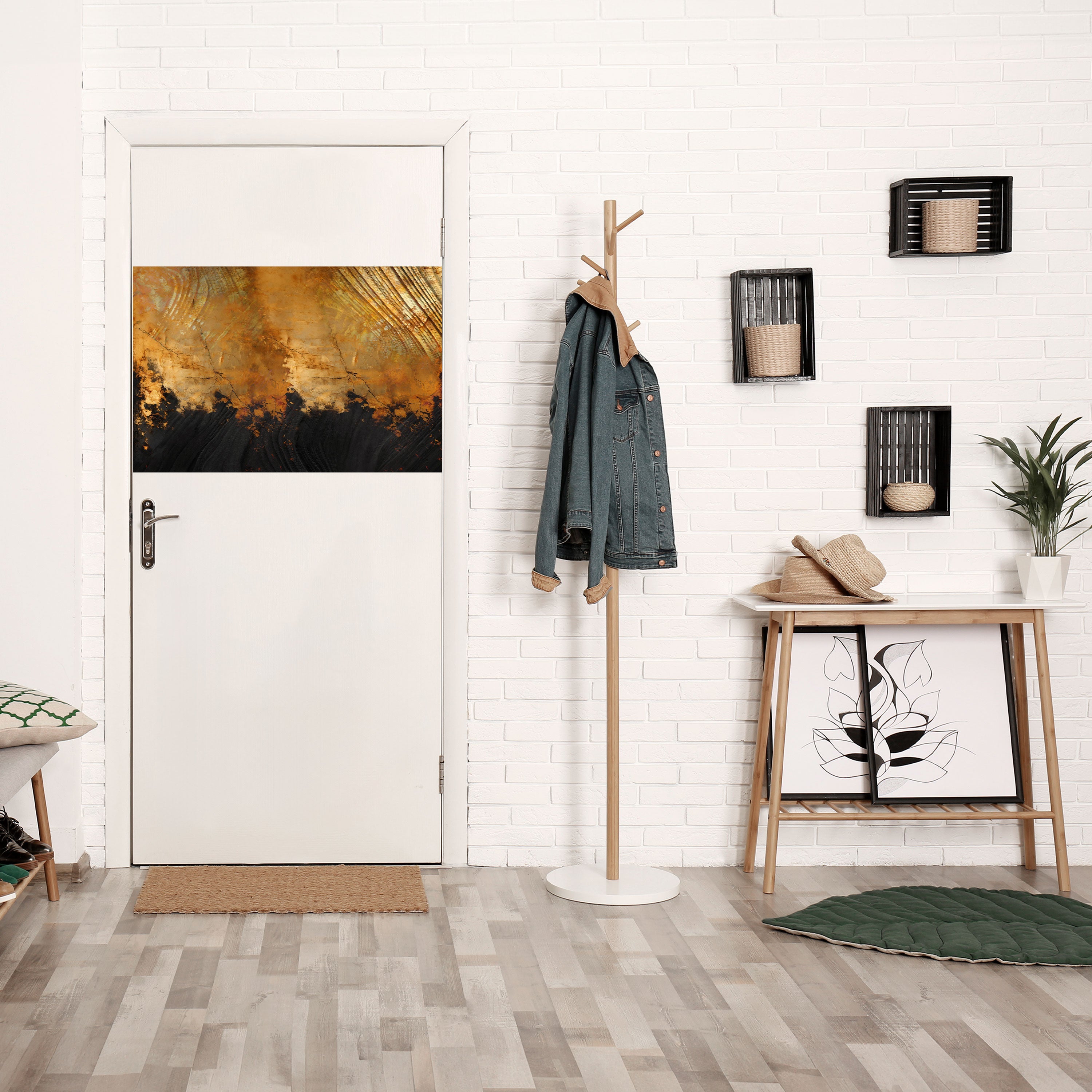 FLUID EMBER Selbstklebendes Horizontal-Poster