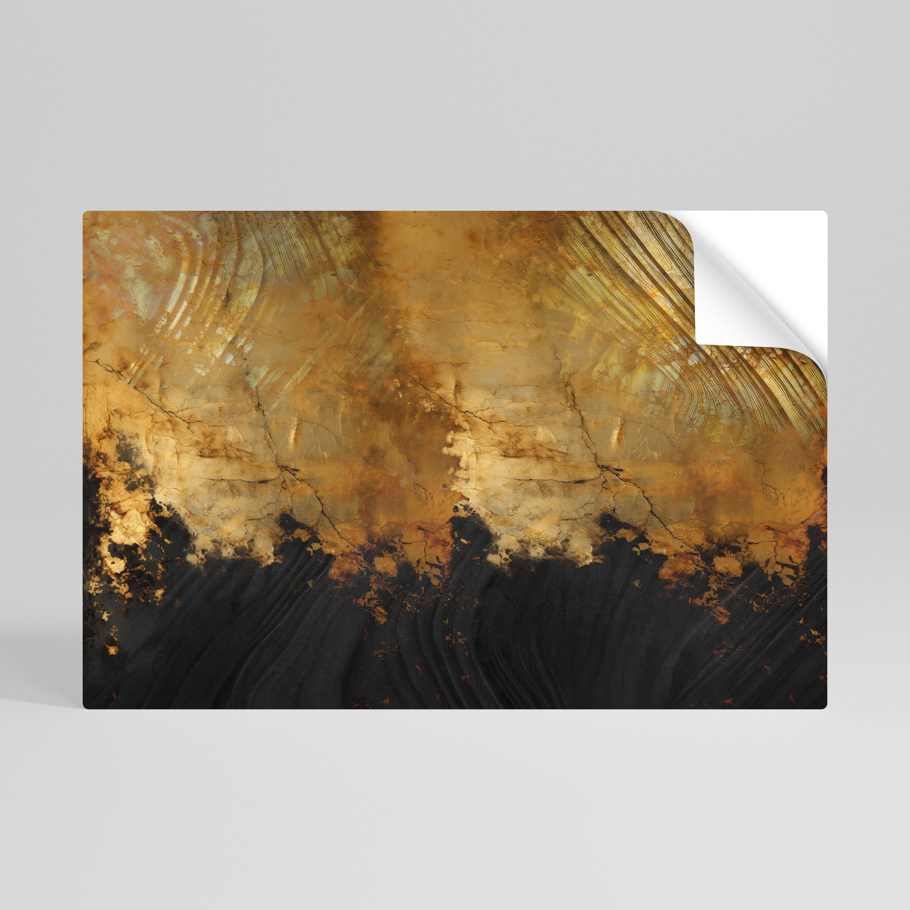 FLUID EMBER Selbstklebendes Horizontal-Poster