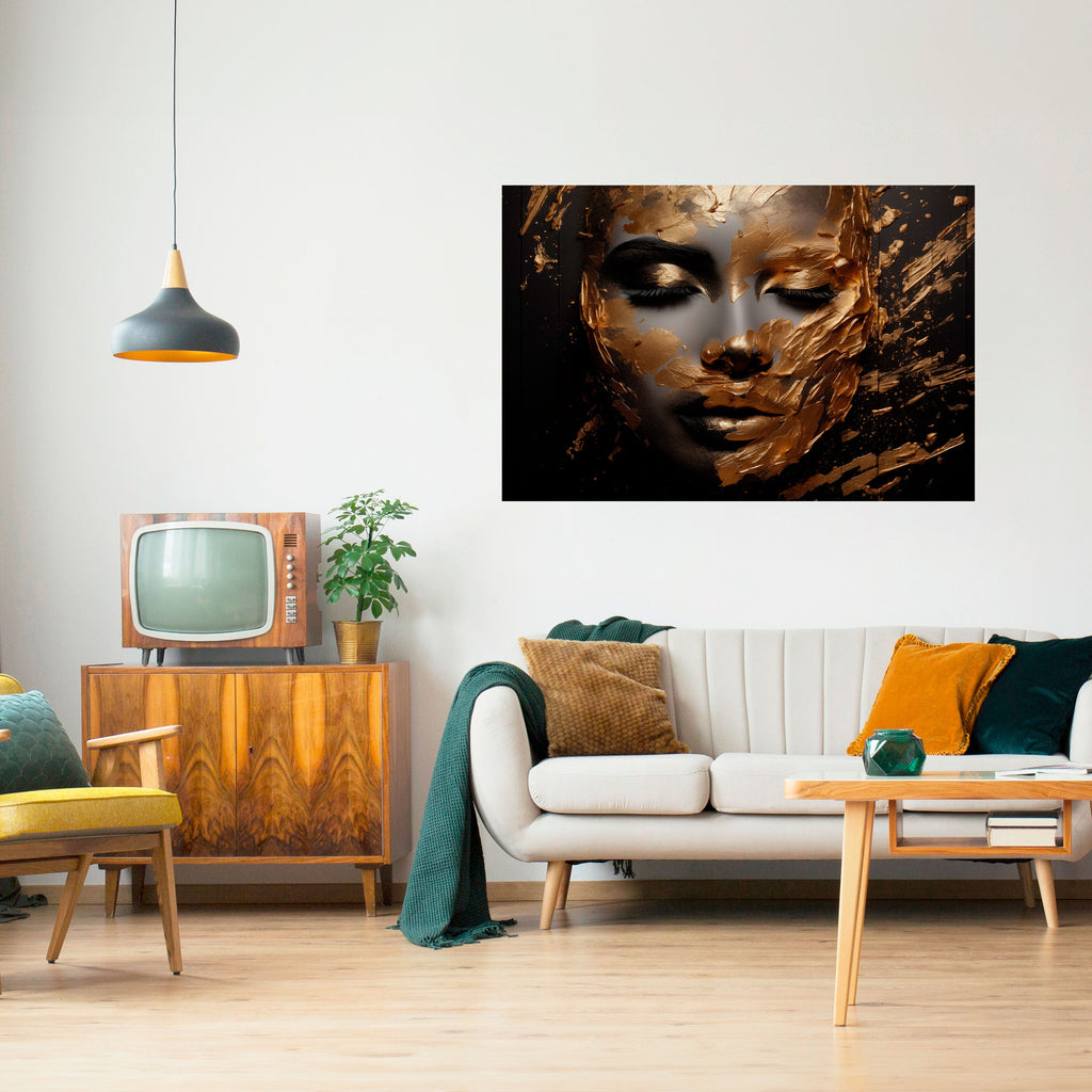 SHIMMERING ELEGANCE Selbstklebendes Horizontal-Poster