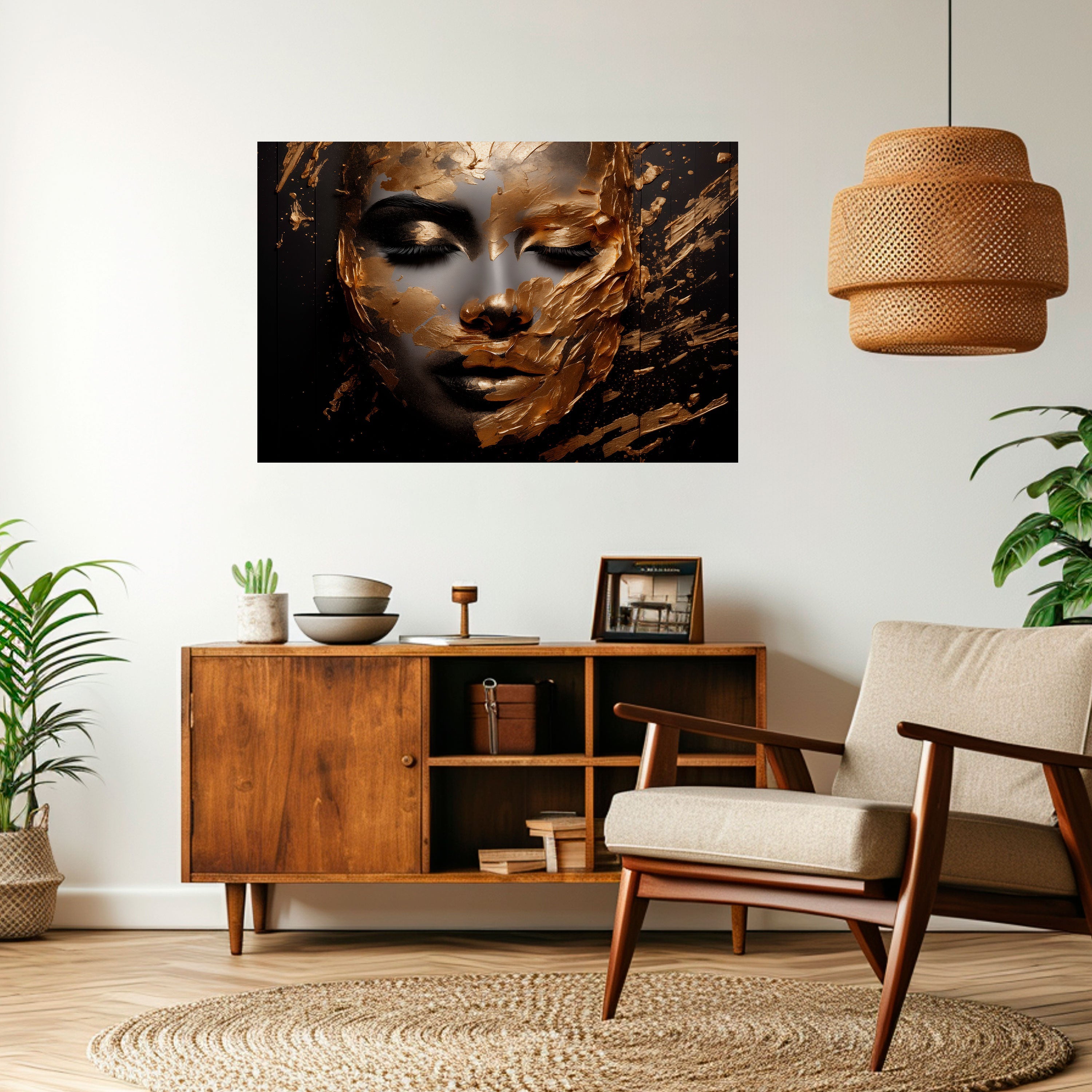 SHIMMERING ELEGANCE Selbstklebendes Horizontal-Poster