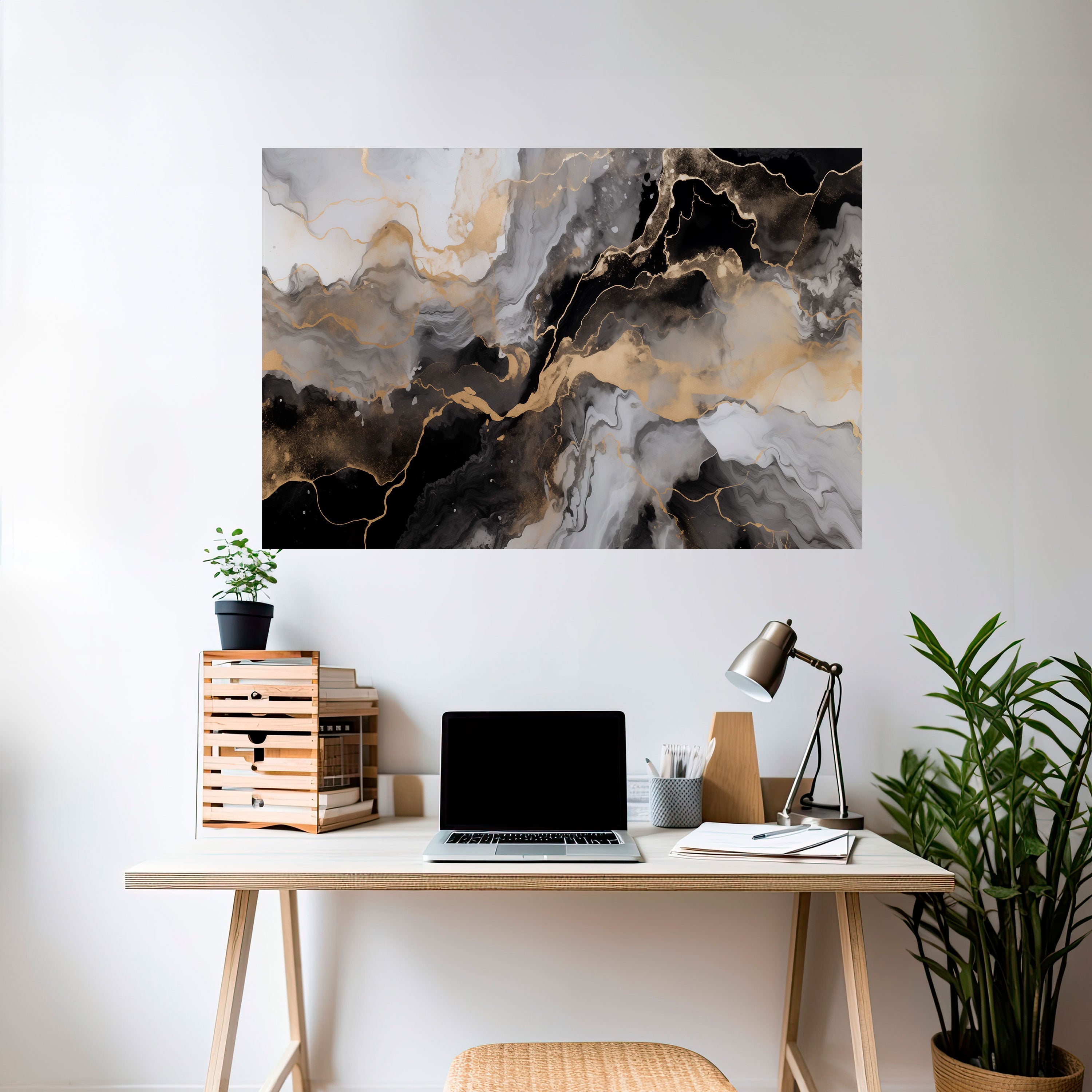 MYSTIC VEINS Selbstklebendes Horizontal-Poster