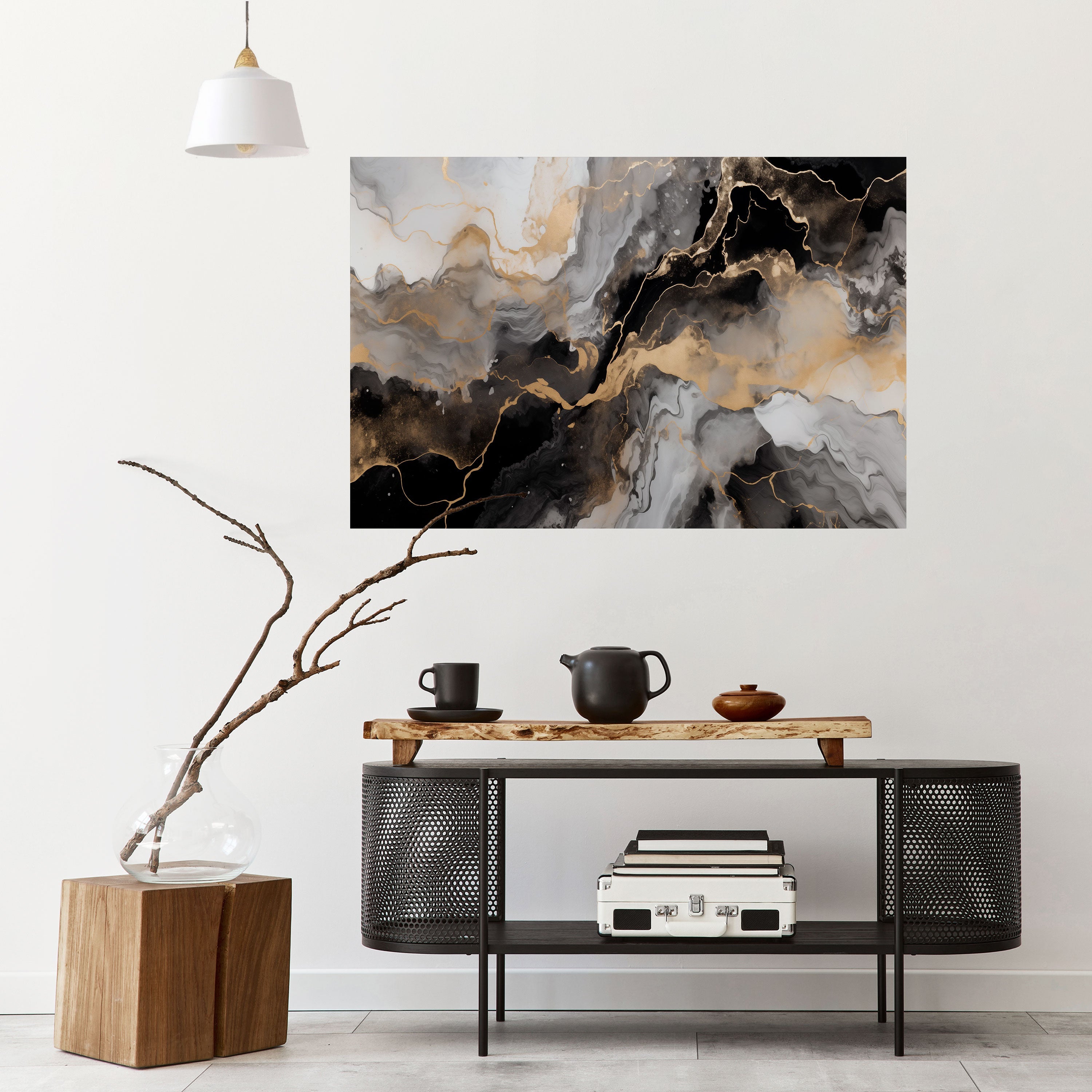 MYSTIC VEINS Selbstklebendes Horizontal-Poster