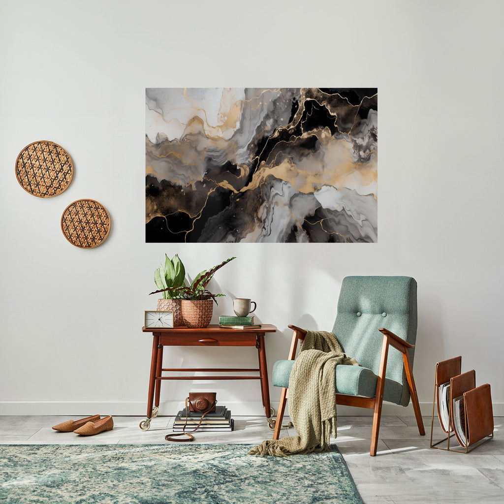 MYSTIC VEINS Selbstklebendes Horizontal-Poster