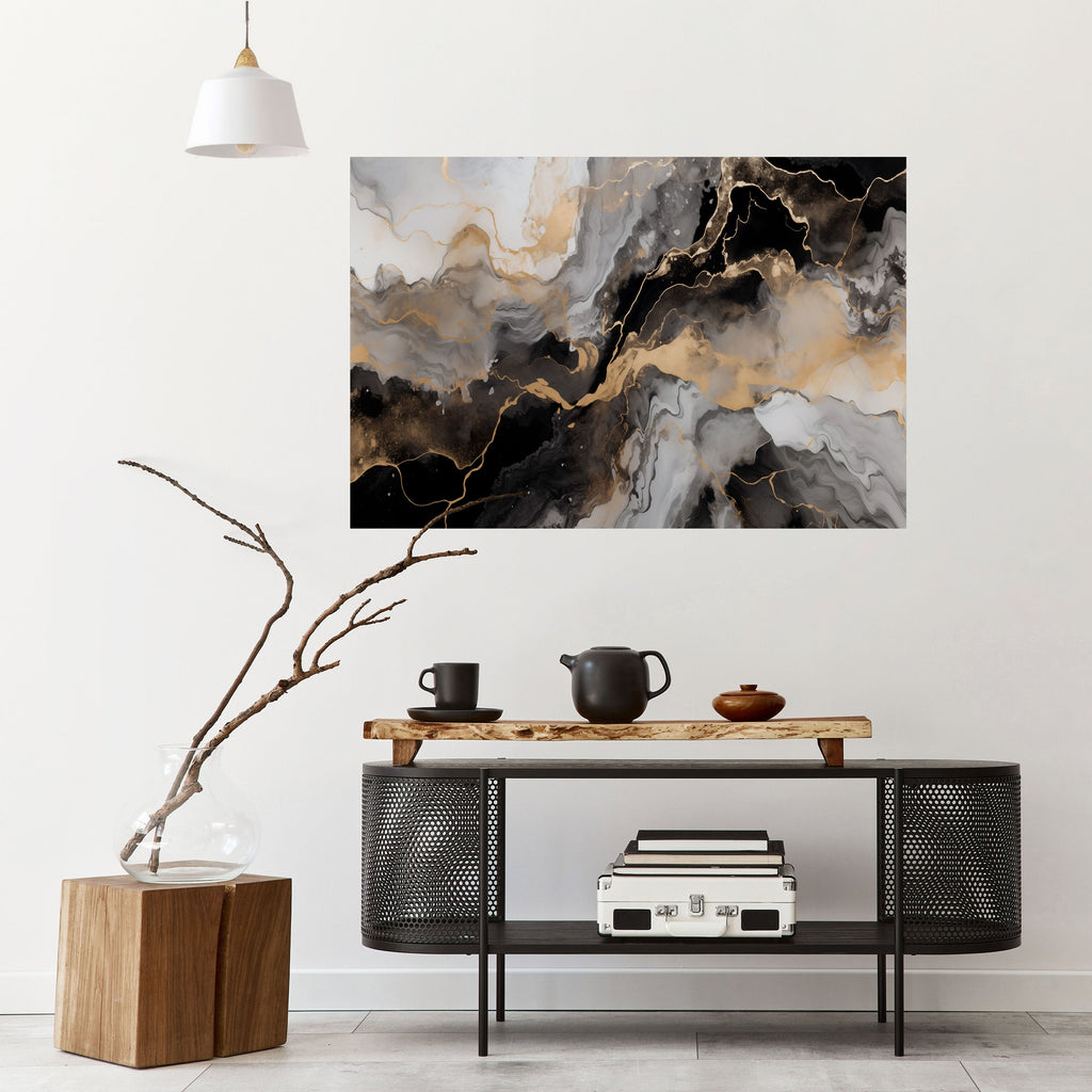 MYSTIC VEINS Selbstklebendes Horizontal-Poster