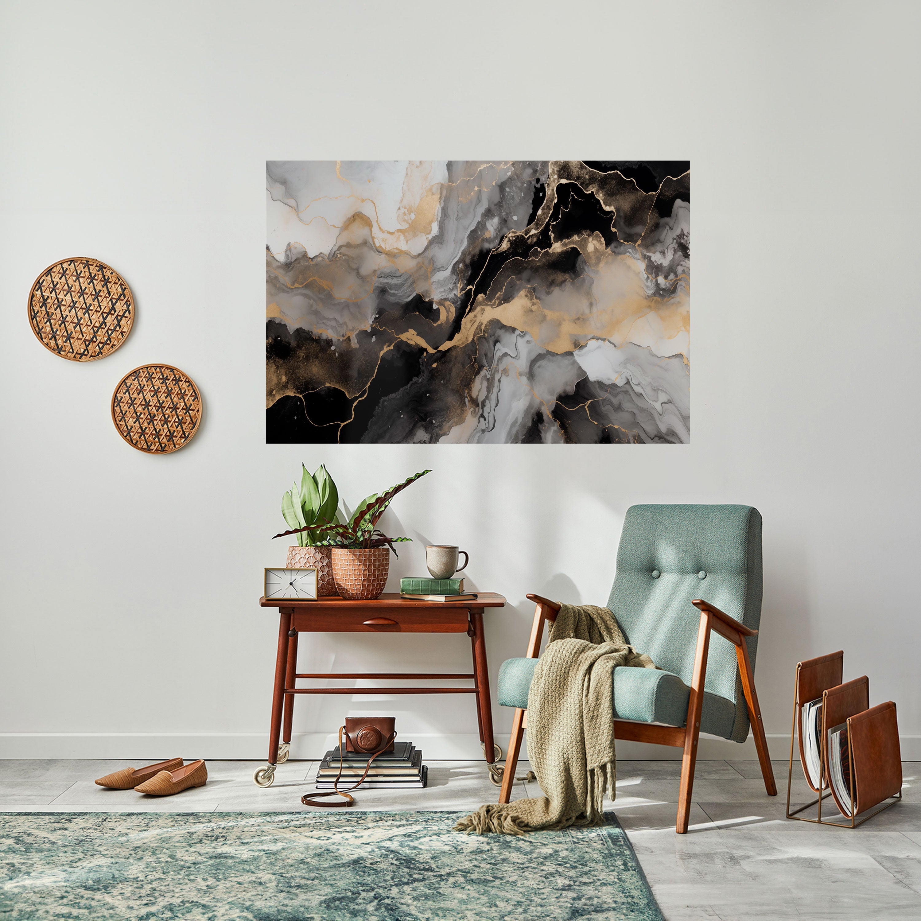 MYSTIC VEINS Selbstklebendes Horizontal-Poster