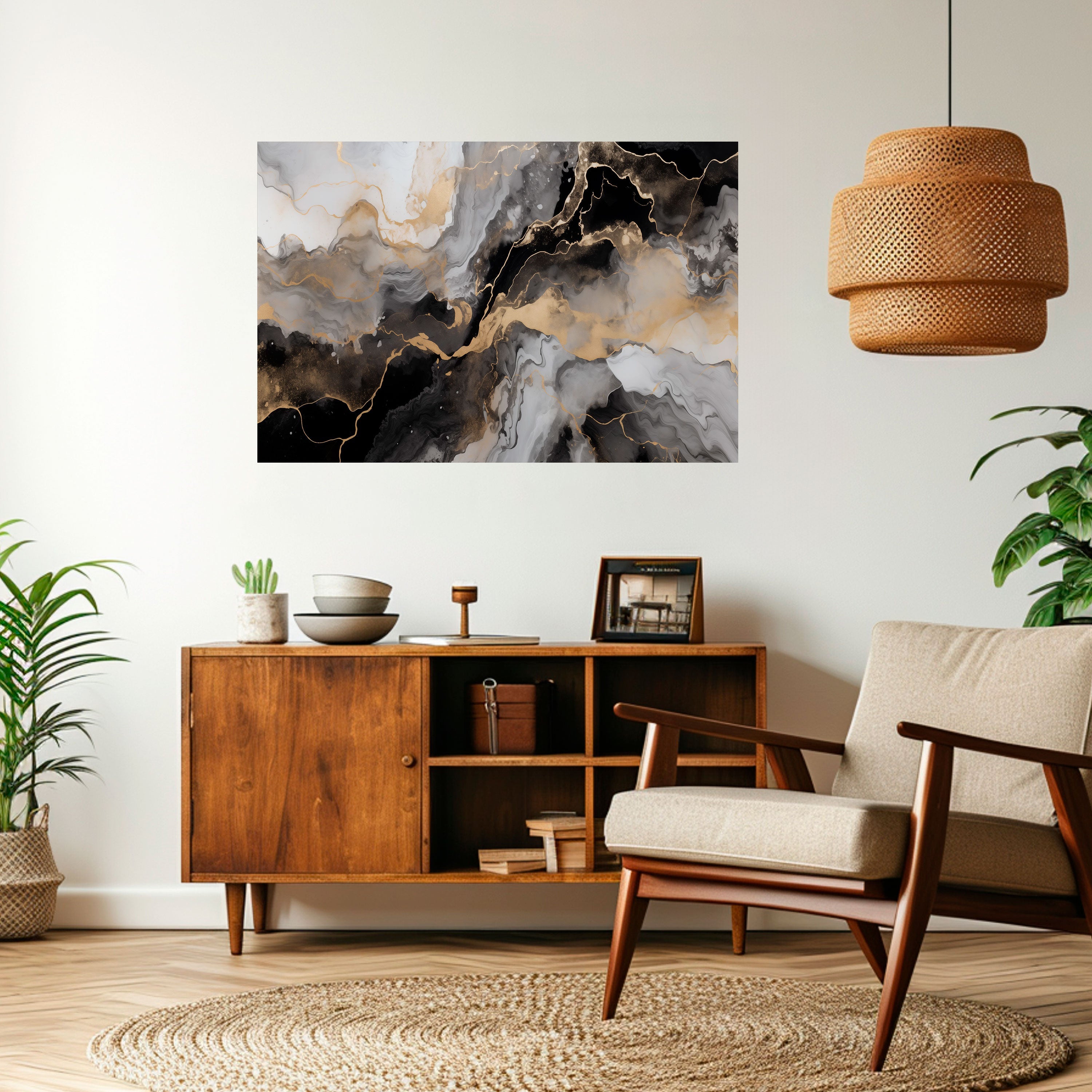 MYSTIC VEINS Selbstklebendes Horizontal-Poster