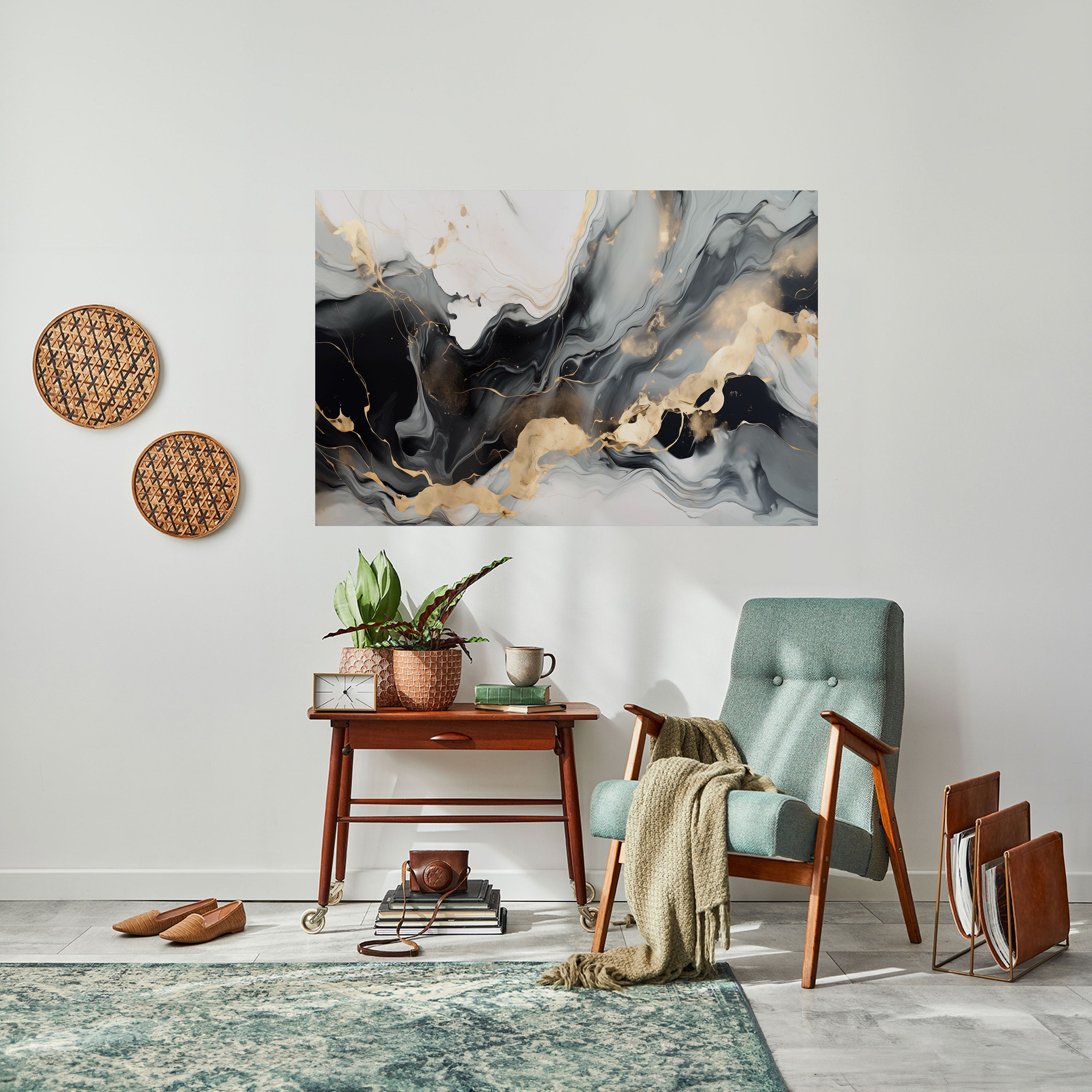 HARMONIOUS VEINS Selbstklebendes Horizontal-Poster