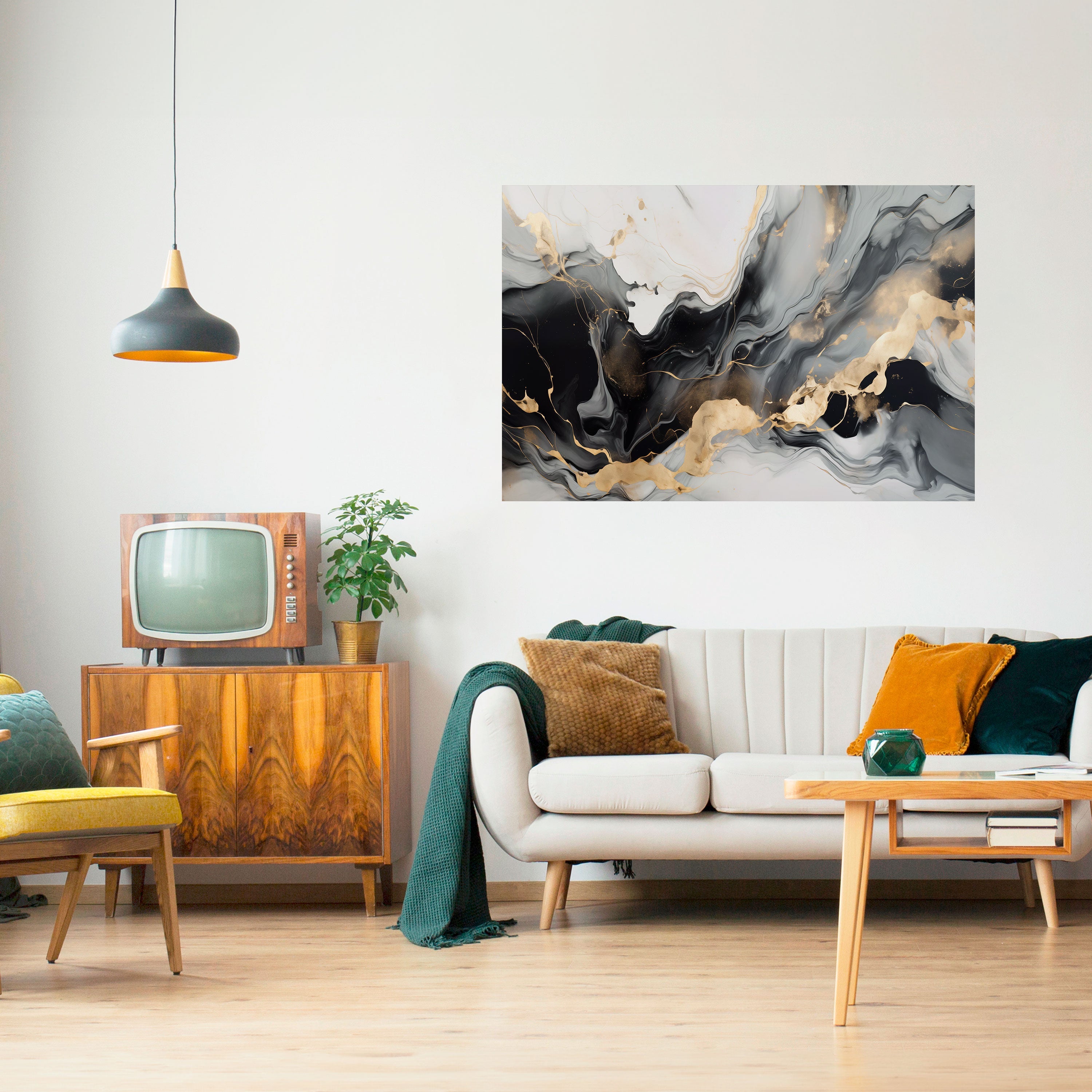 HARMONIOUS VEINS Selbstklebendes Horizontal-Poster