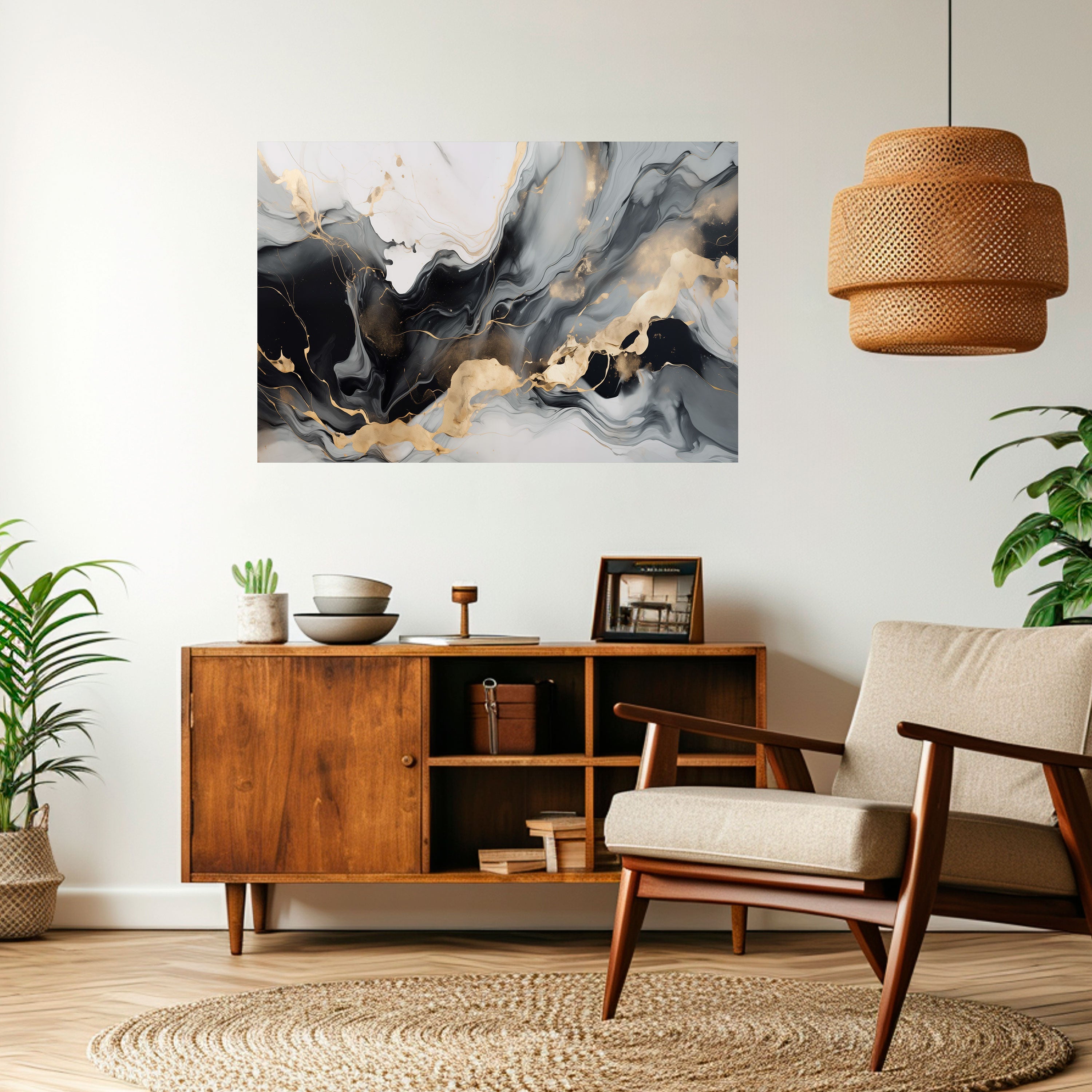 HARMONIOUS VEINS Selbstklebendes Horizontal-Poster