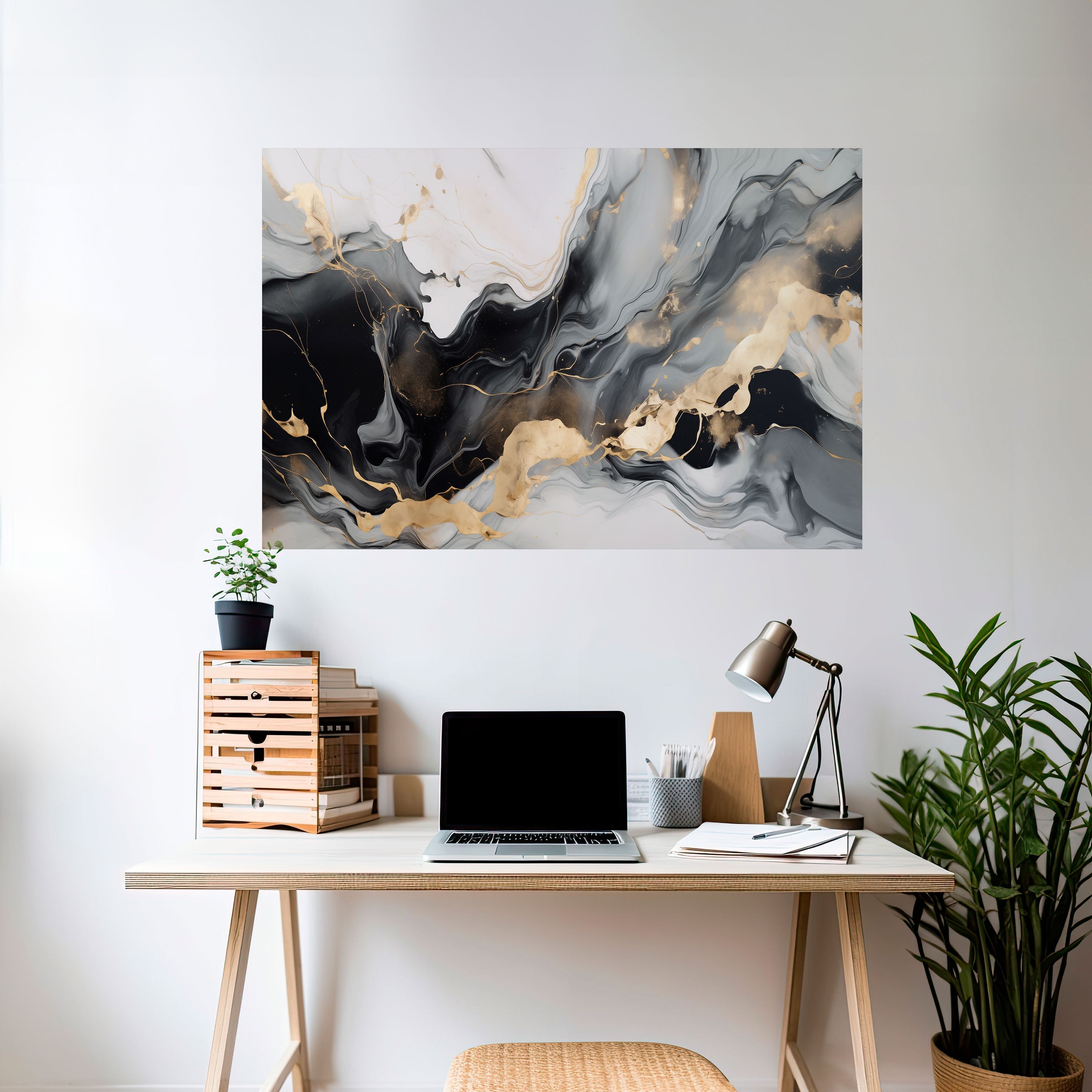 HARMONIOUS VEINS Selbstklebendes Horizontal-Poster