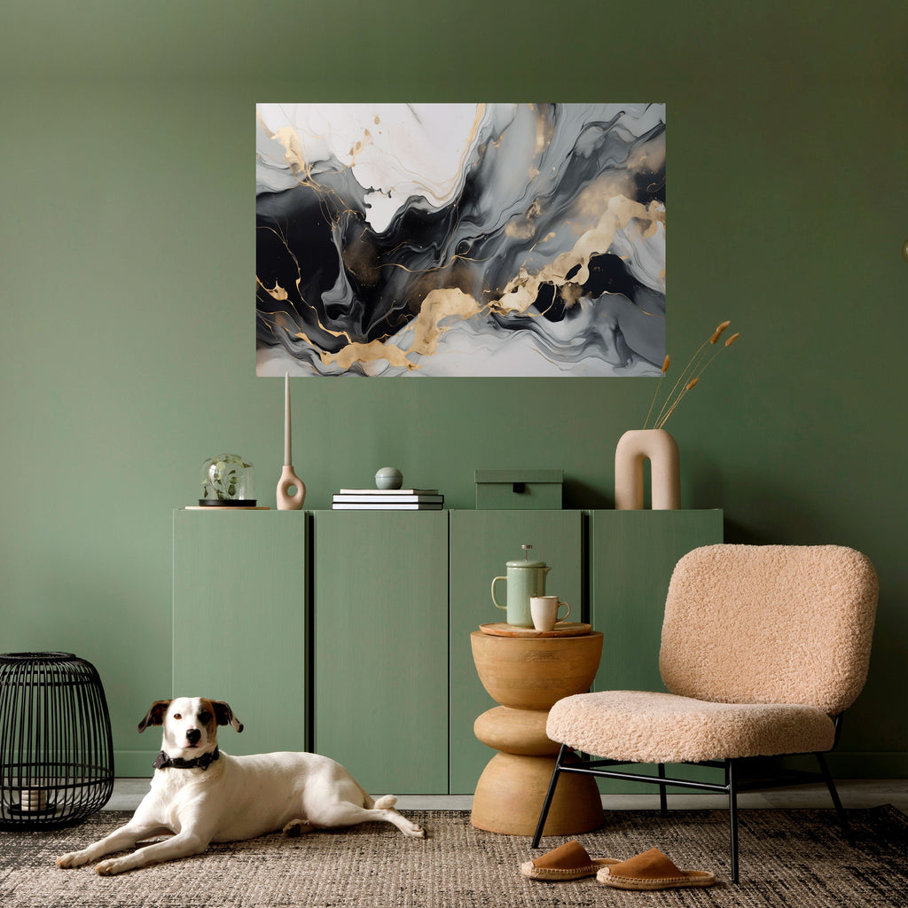 HARMONIOUS VEINS Selbstklebendes Horizontal-Poster