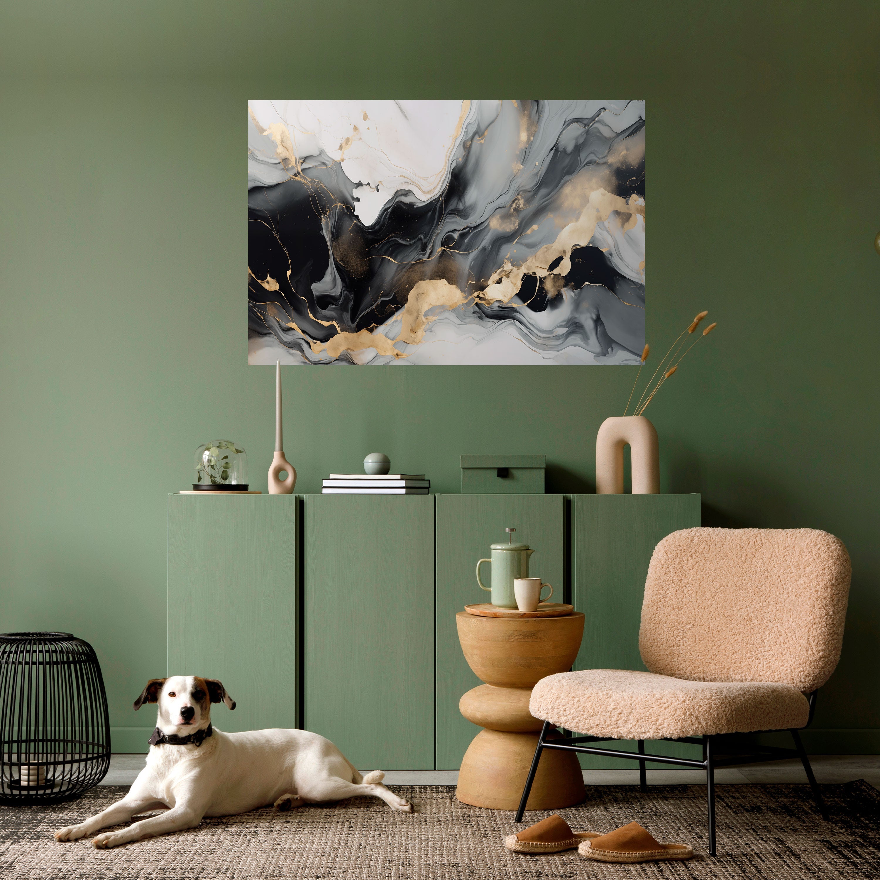 HARMONIOUS VEINS Selbstklebendes Horizontal-Poster