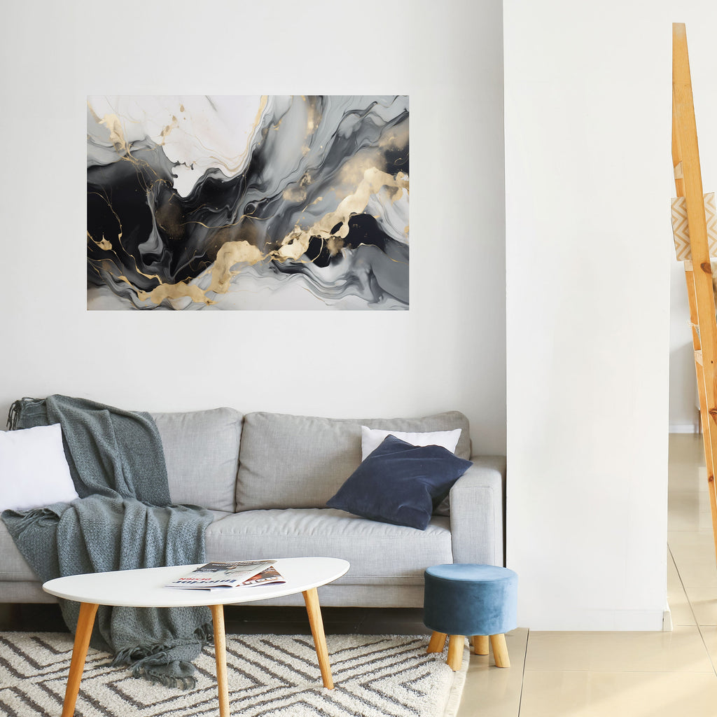 HARMONIOUS VEINS Selbstklebendes Horizontal-Poster