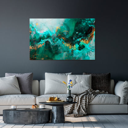GRACEFUL WAVES Horizontal Canvas Print