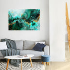 GRACEFUL WAVES Selbstklebendes Horizontal-Poster