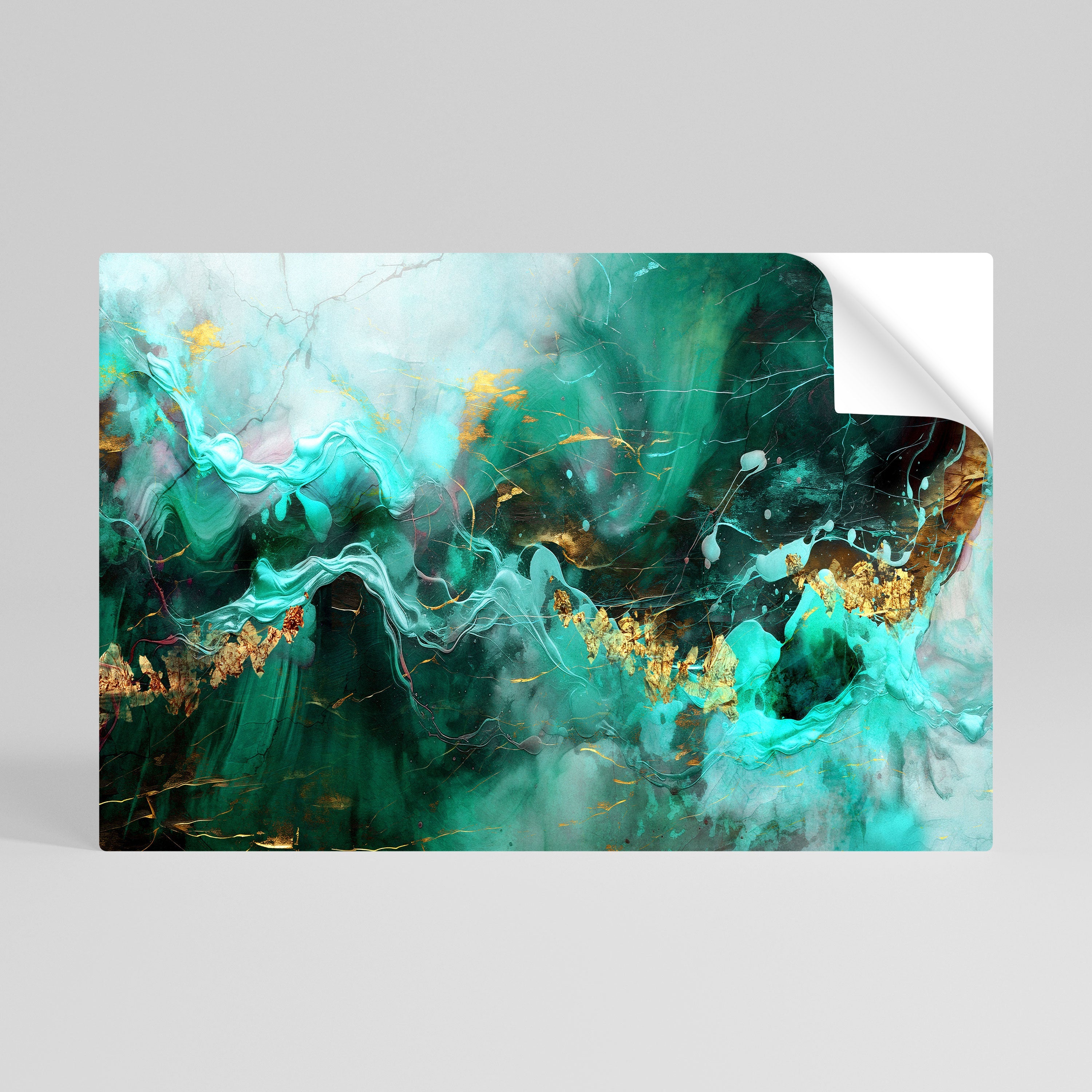 GRACEFUL WAVES Selbstklebendes Horizontal-Poster