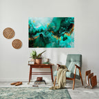 GRACEFUL WAVES Selbstklebendes Horizontal-Poster