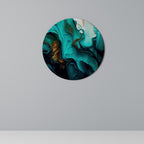 SUBLIME WHIRLS Runde Wanddekoration Ø 69 cm