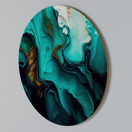 SUBLIME WHIRLS Rundes Wandbild