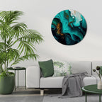 SUBLIME WHIRLS Runde Wanddekoration Ø 69 cm