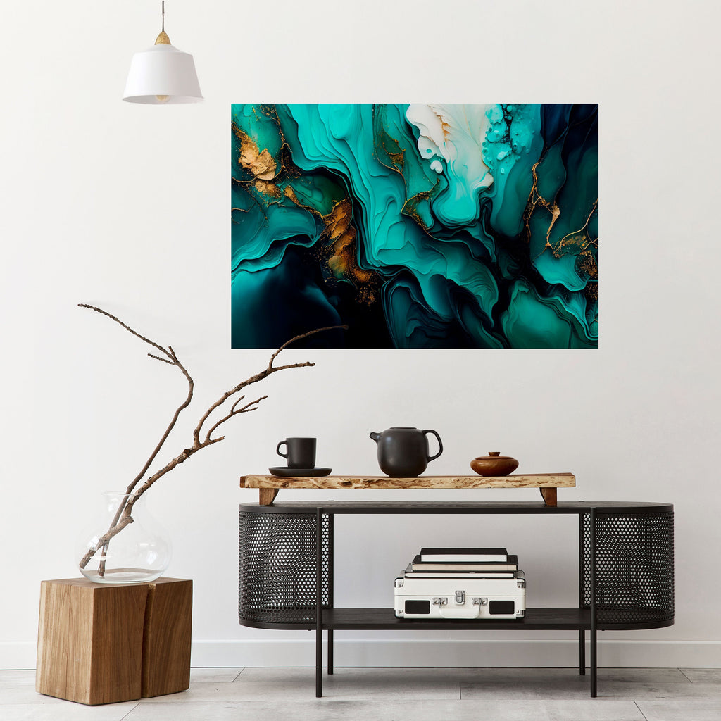 SUBLIME WHIRLS Selbstklebendes Horizontal-Poster