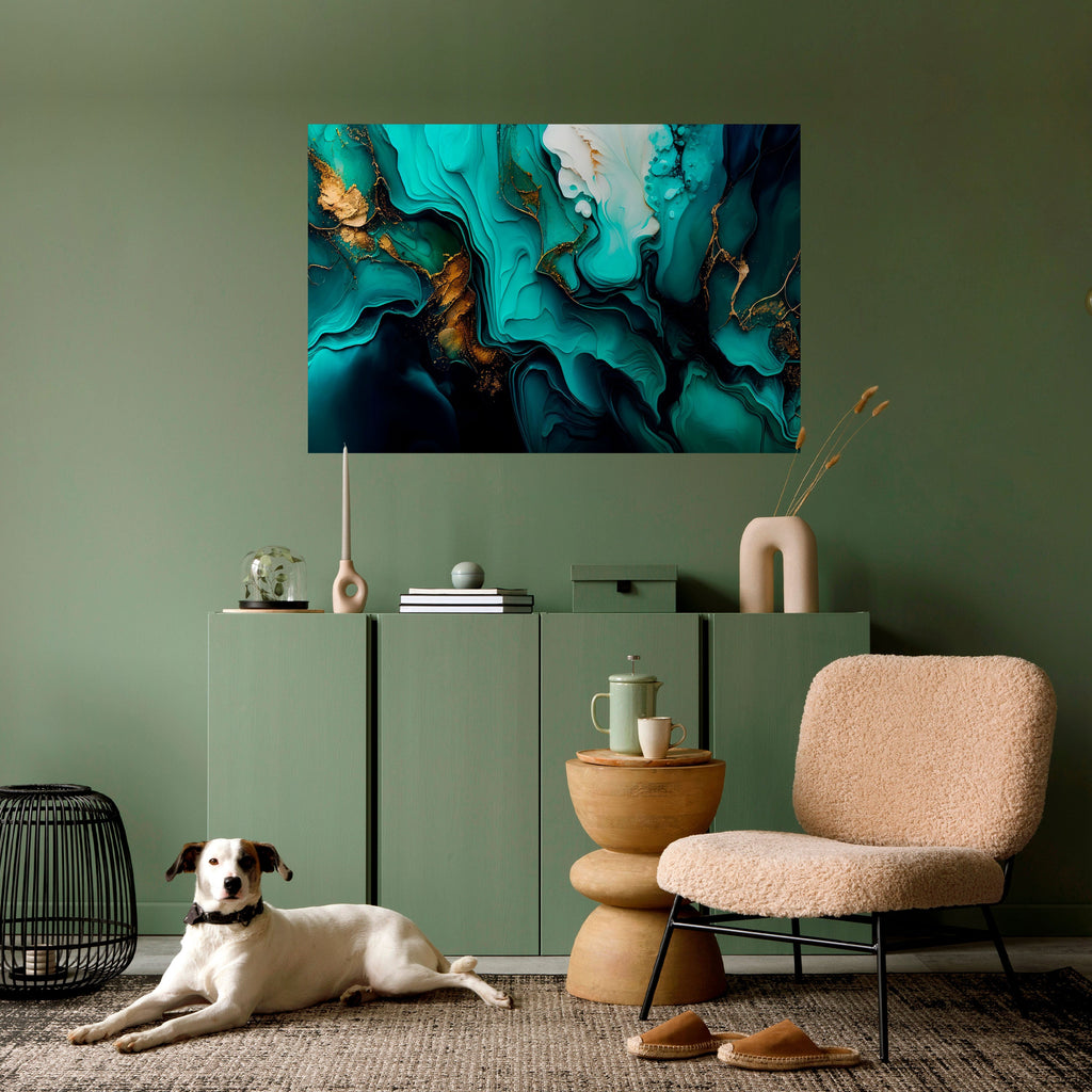 SUBLIME WHIRLS Selbstklebendes Horizontal-Poster