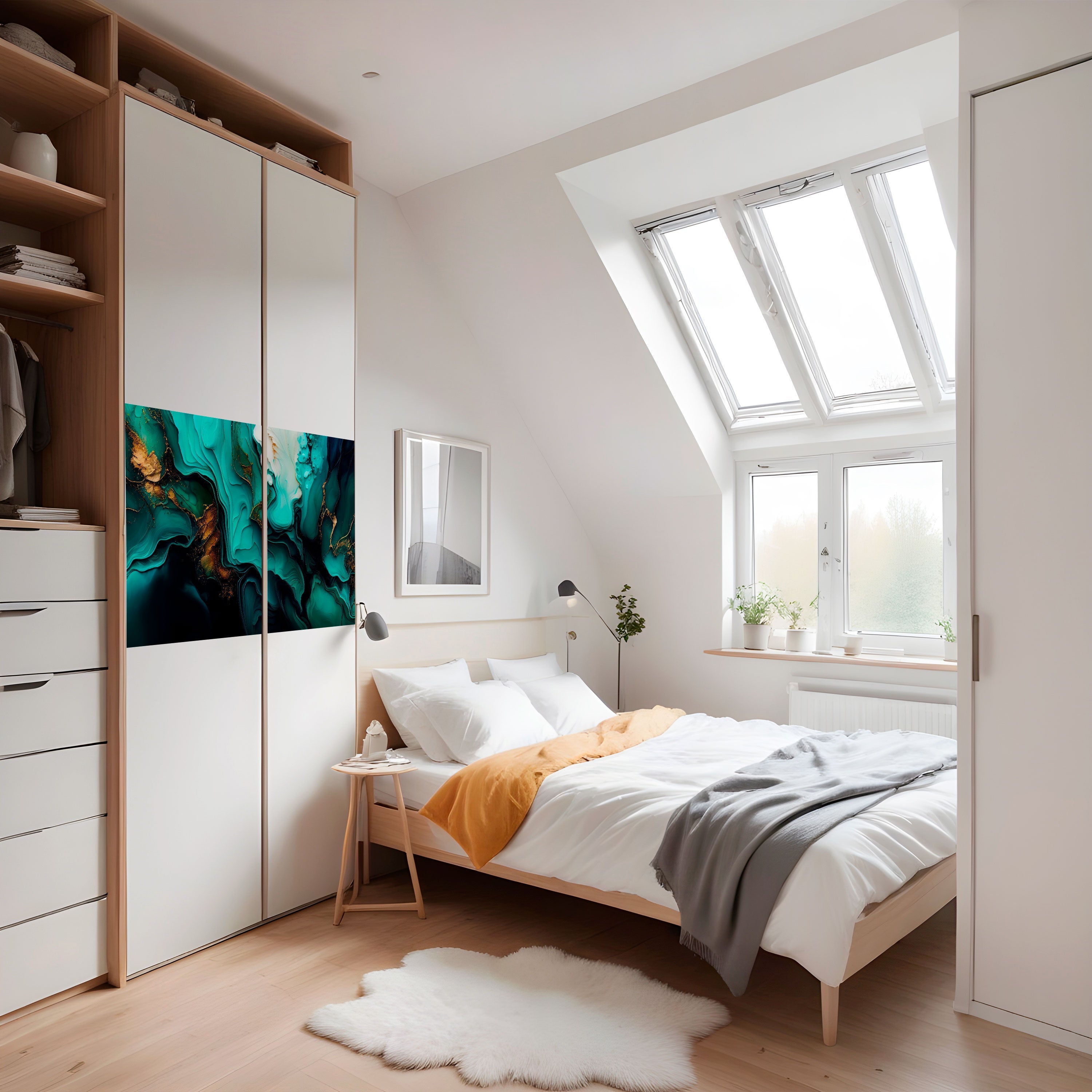 SUBLIME WHIRLS Selbstklebendes Horizontal-Poster