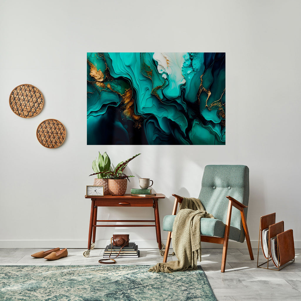 SUBLIME WHIRLS Selbstklebendes Horizontal-Poster