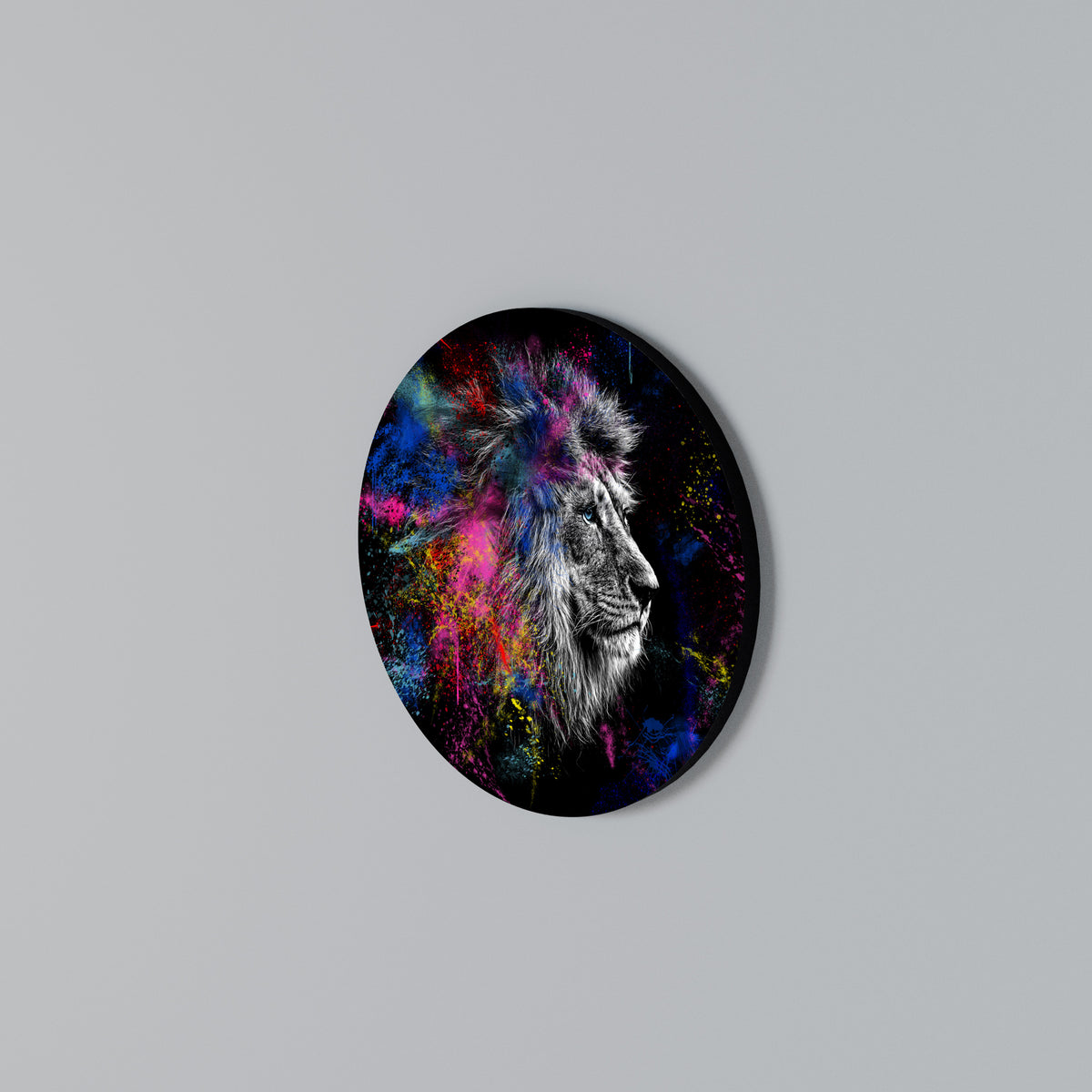 LION ARTISTRY Rundes Wandbild