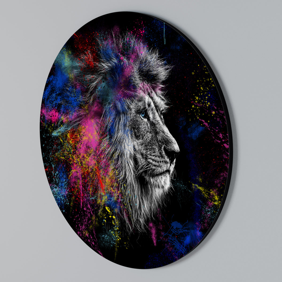 LION ARTISTRY Rundes Wandbild
