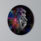 LION ARTISTRY Runde Wanddekoration Ø 69 cm