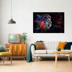 LION ARTISTRY Selbstklebendes Horizontal-Poster