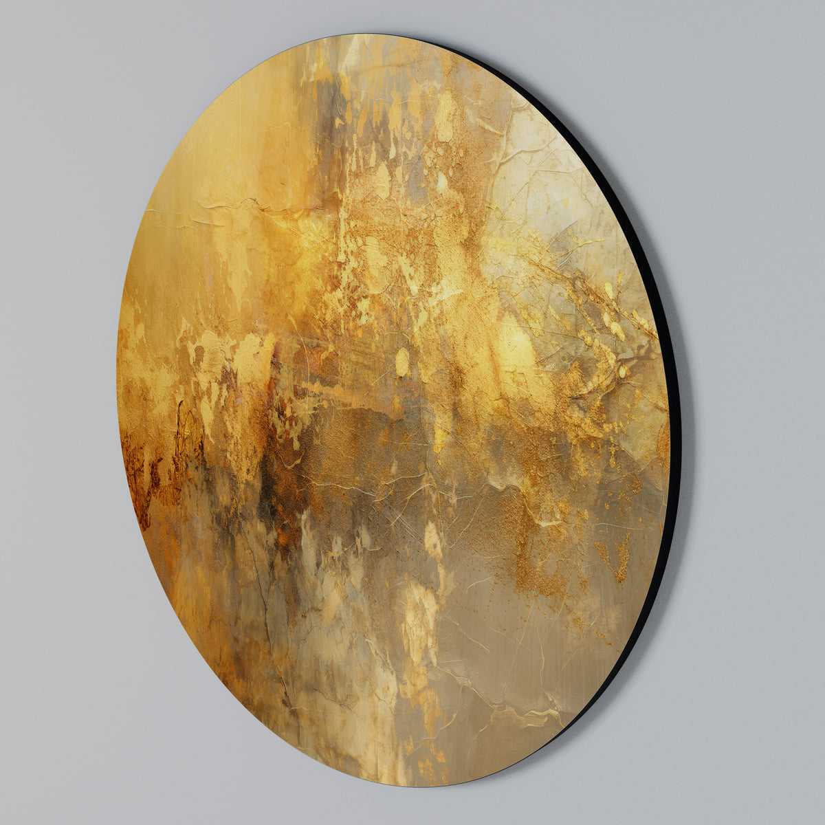 SEARING GLOW Rundes Wandbild