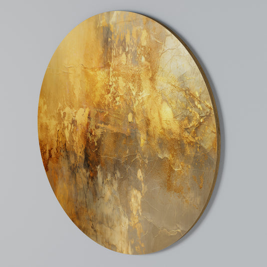 SEARING GLOW Rundes Wandbild