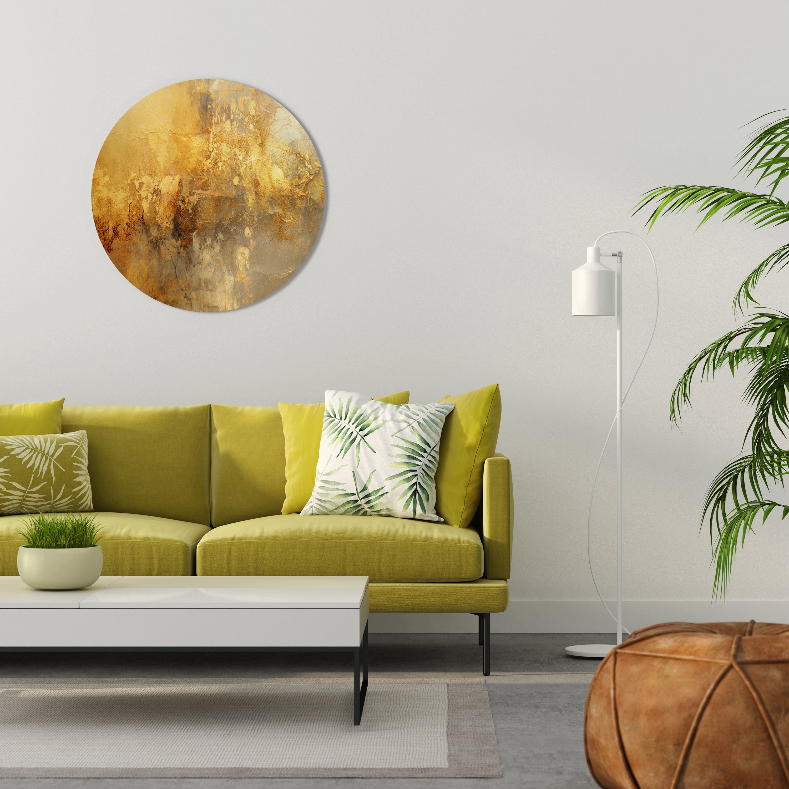 SEARING GLOW Runde Wanddekoration Ø 69 cm