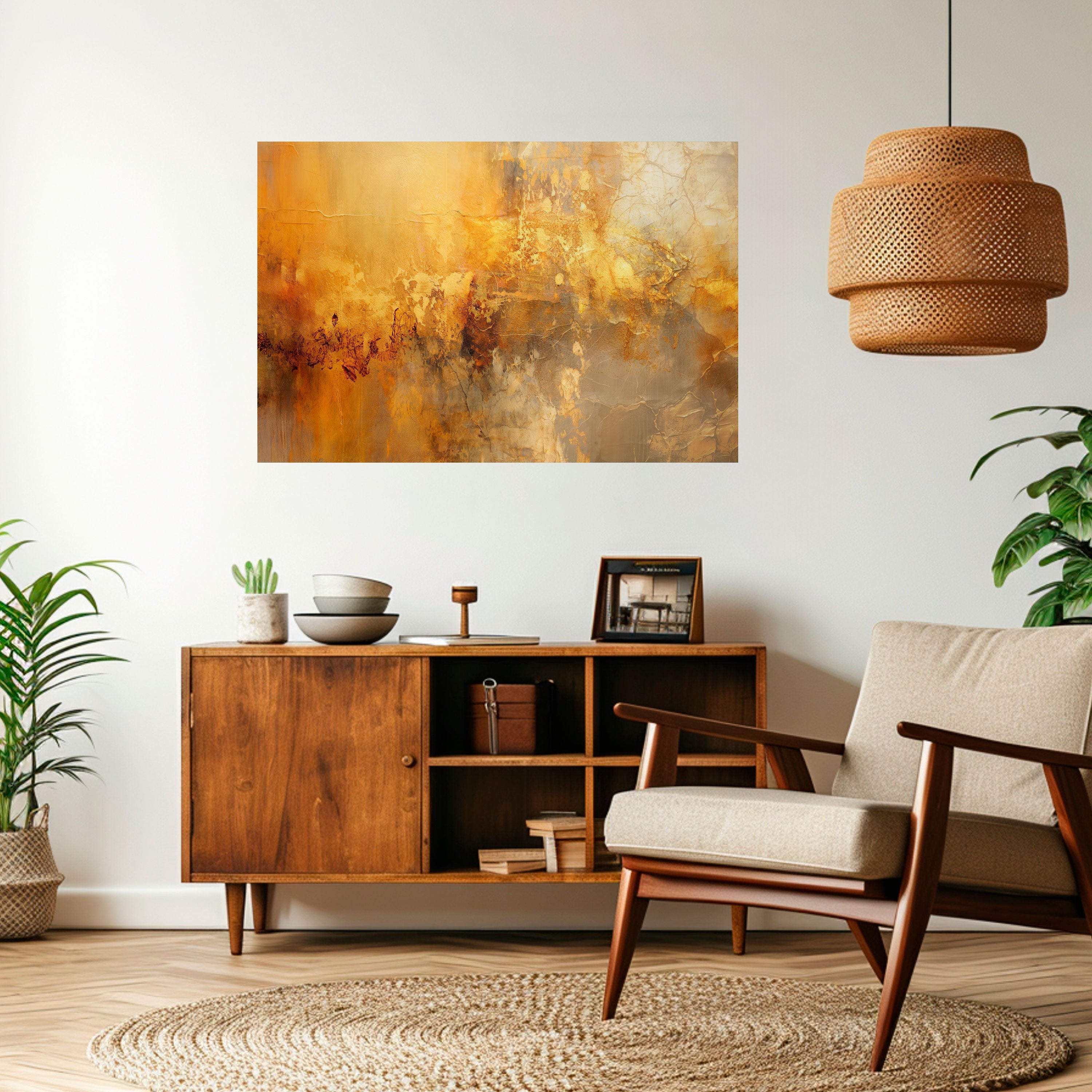 SEARING GLOW Selbstklebendes Horizontal-Poster