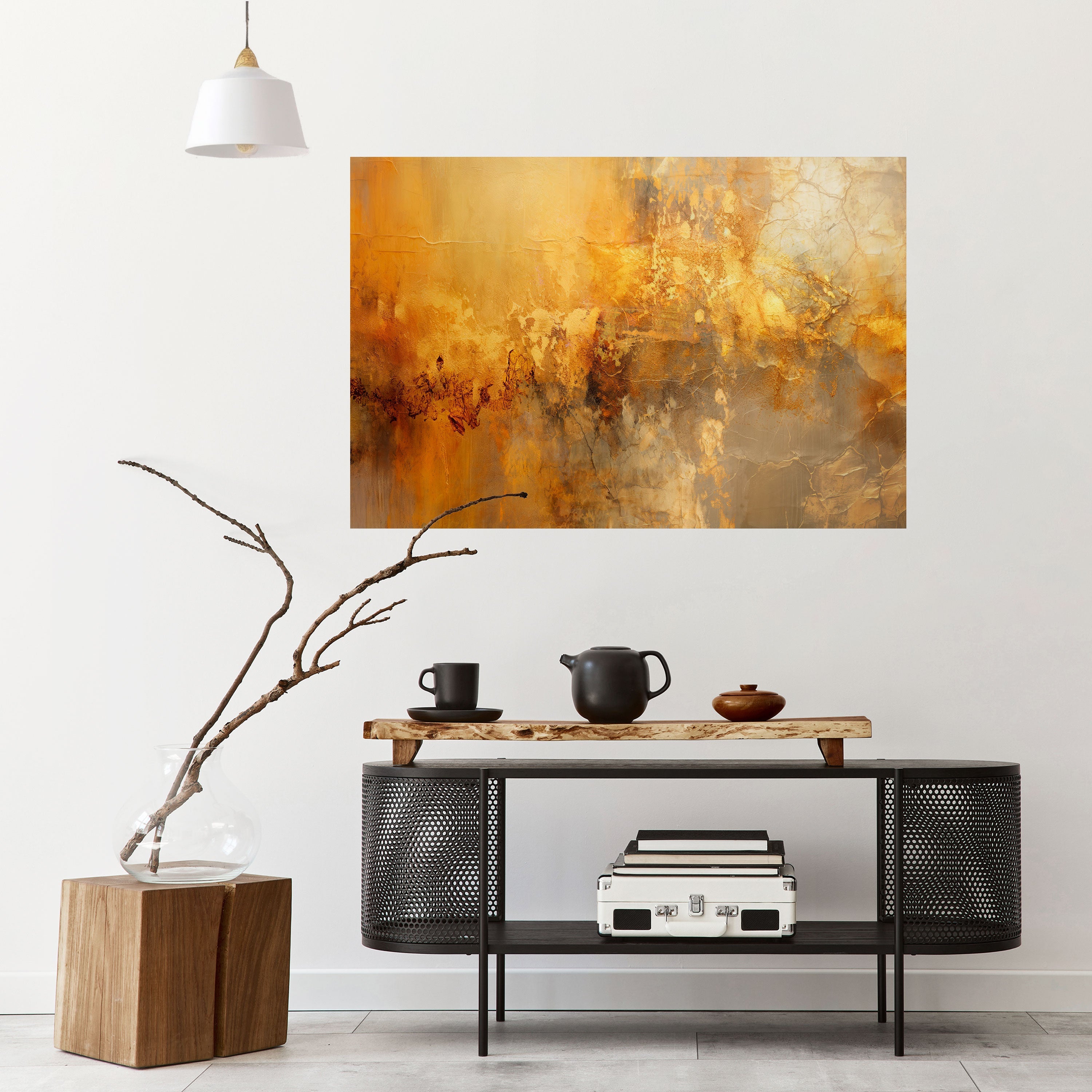 SEARING GLOW Selbstklebendes Horizontal-Poster