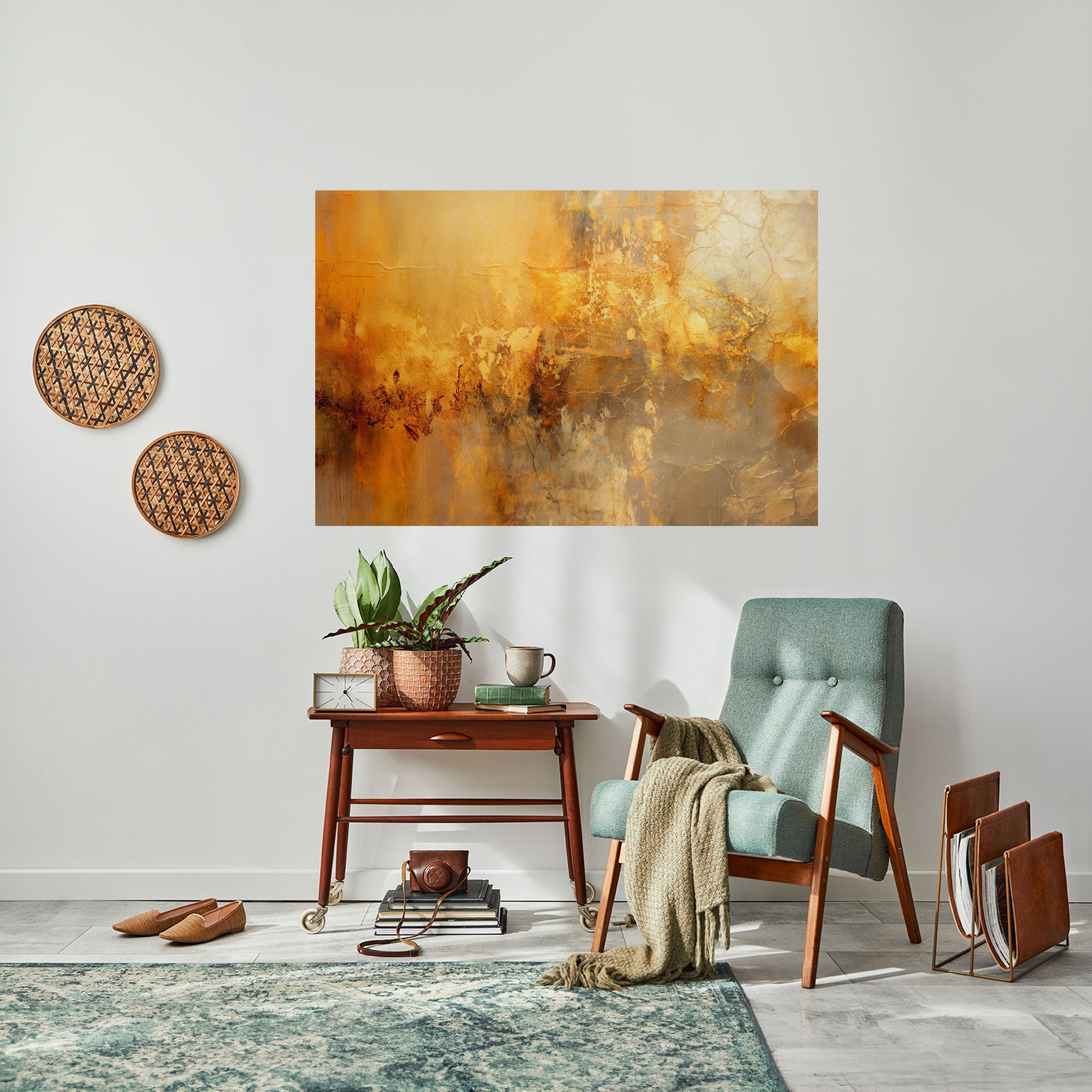 SEARING GLOW Selbstklebendes Horizontal-Poster