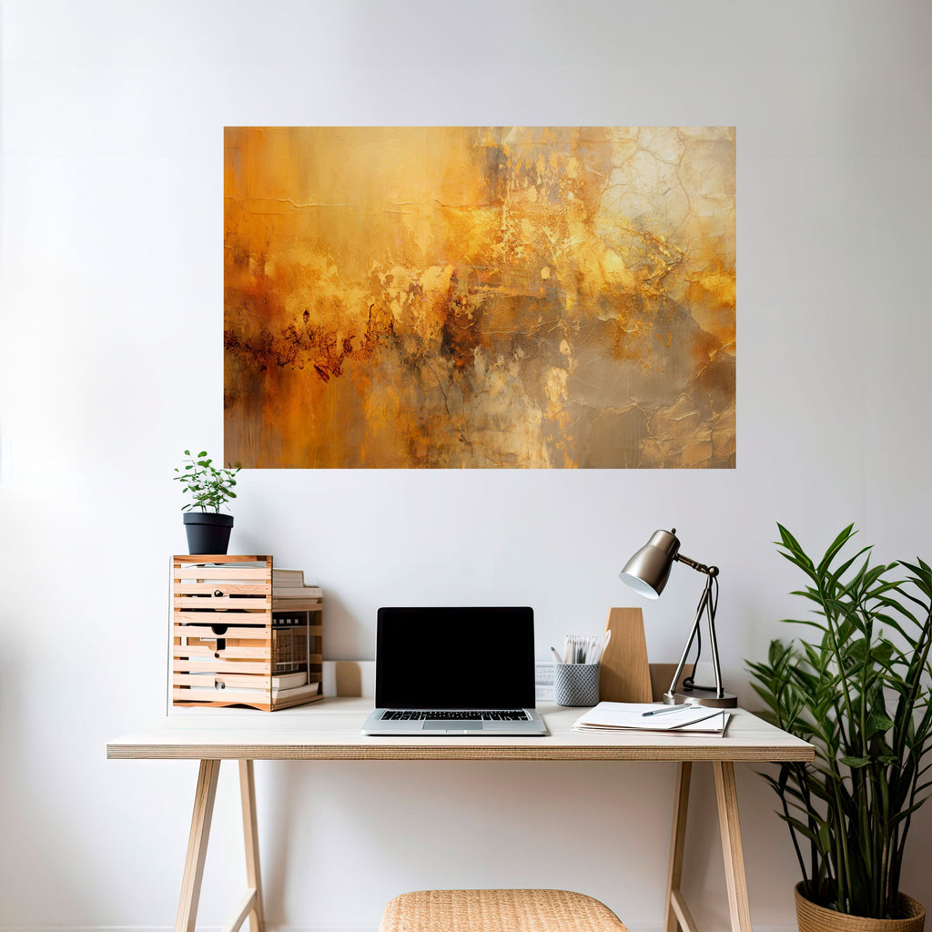 SEARING GLOW Selbstklebendes Horizontal-Poster