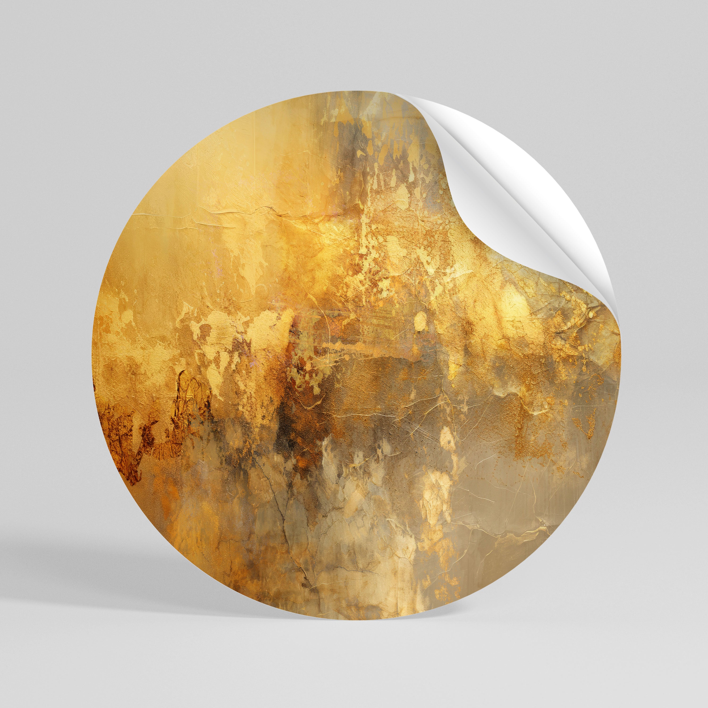 SEARING GLOW Runder Wandsticker zum Abziehen und Aufkleben