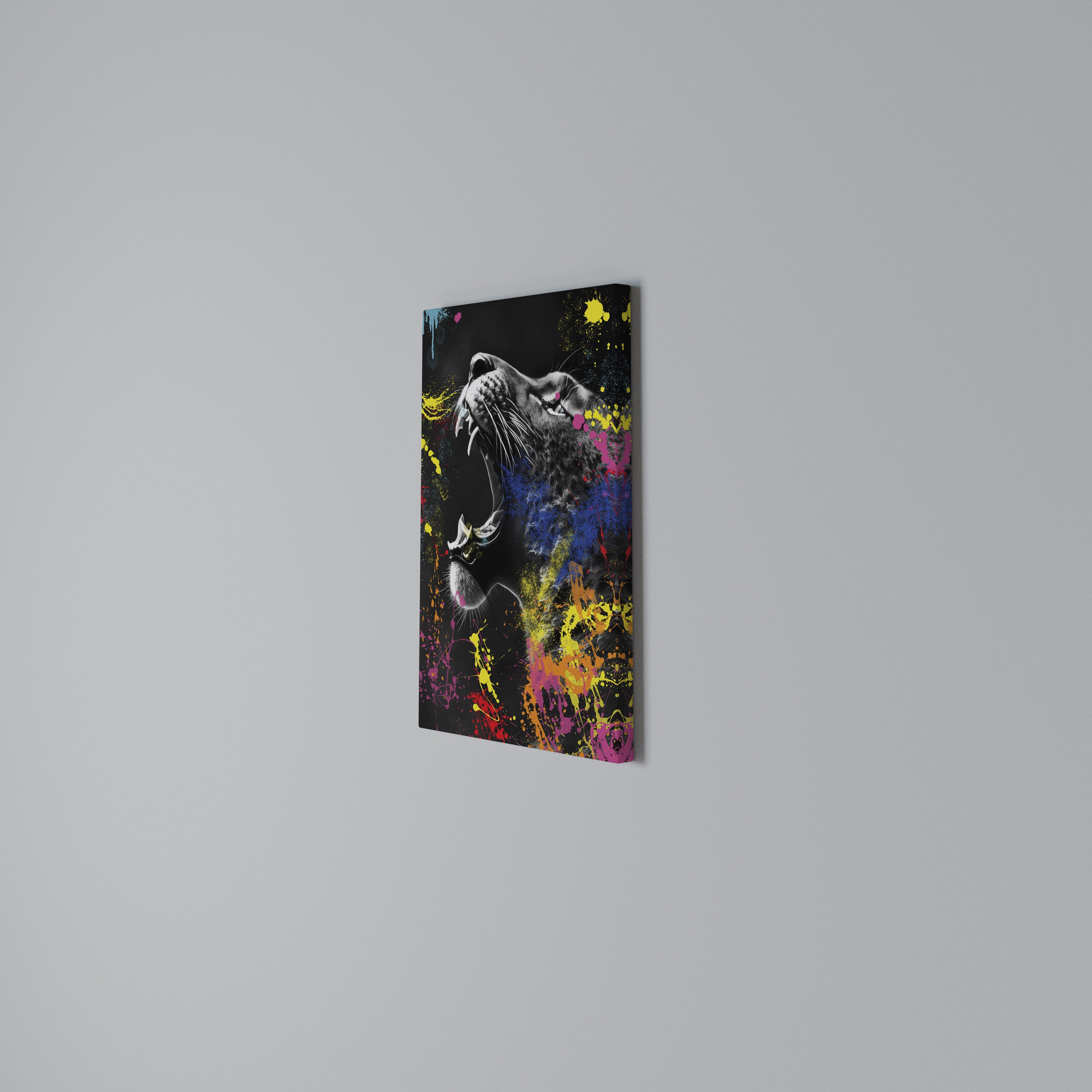 LEOPARD ARTISTRY Vertical Canvas Print