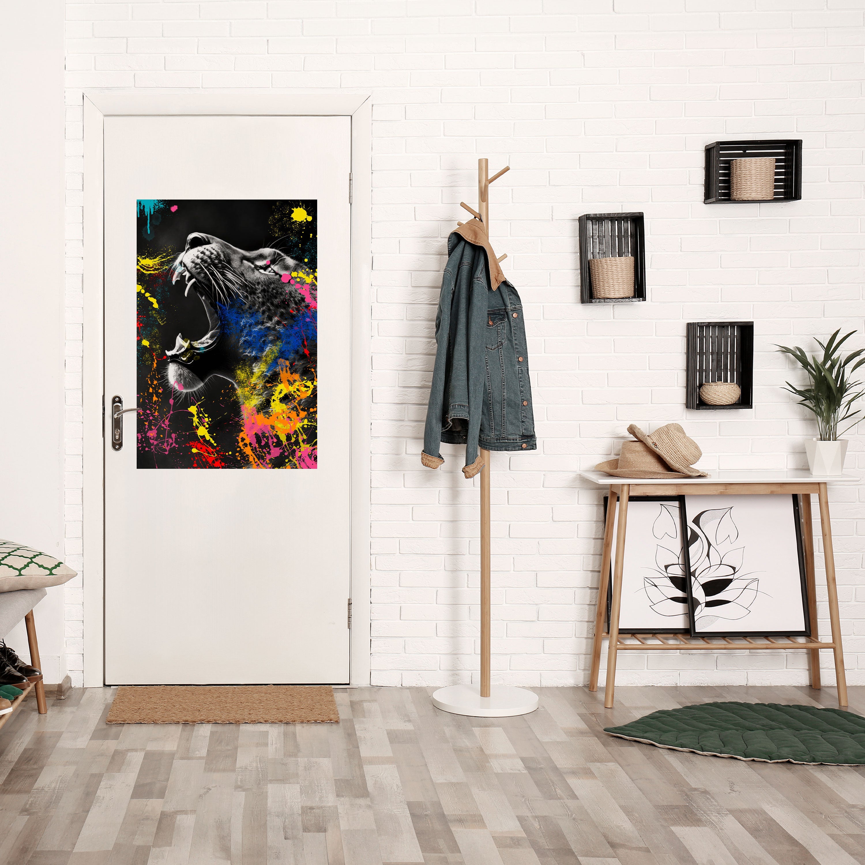LEOPARD ARTISTRY Vertikales Poster zum Abziehen und Aufkleben