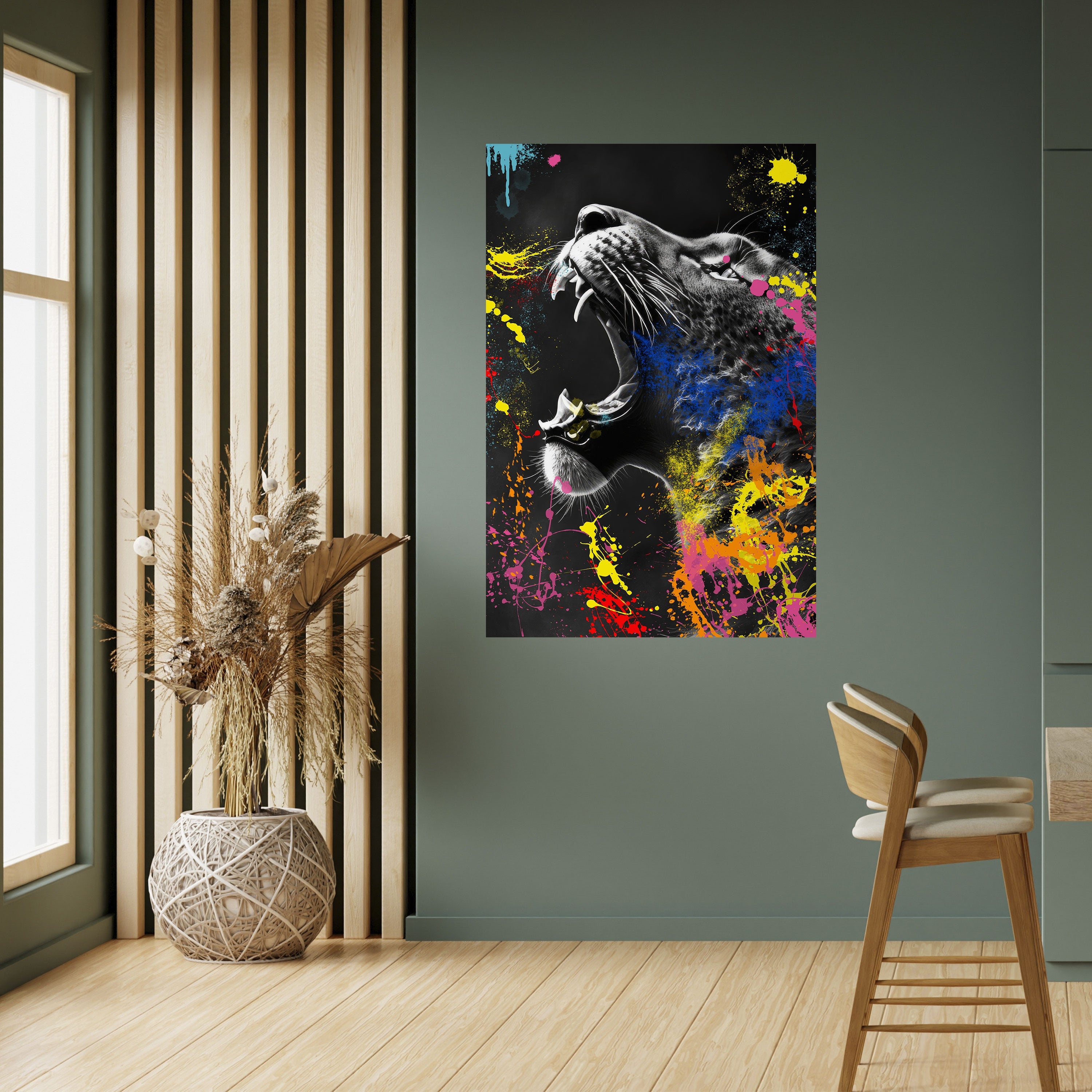 LEOPARD ARTISTRY Vertikales Poster zum Abziehen und Aufkleben