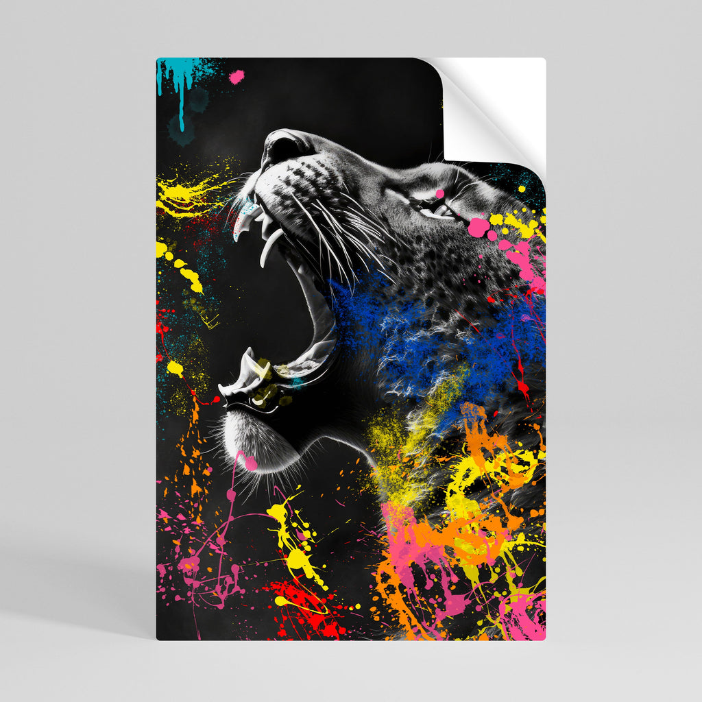 LEOPARD ARTISTRY Vertikales Poster zum Abziehen und Aufkleben