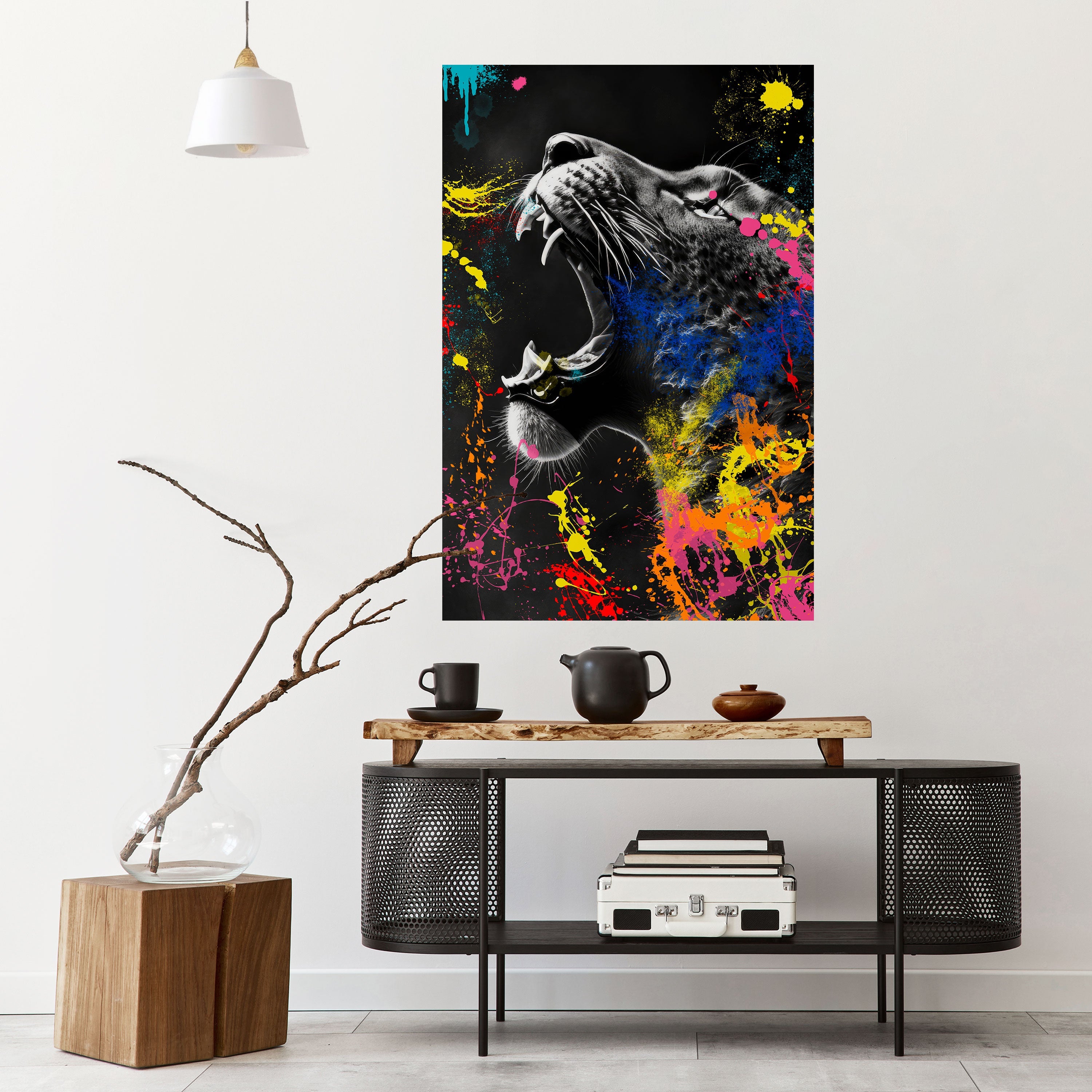 LEOPARD ARTISTRY Vertikales Poster zum Abziehen und Aufkleben