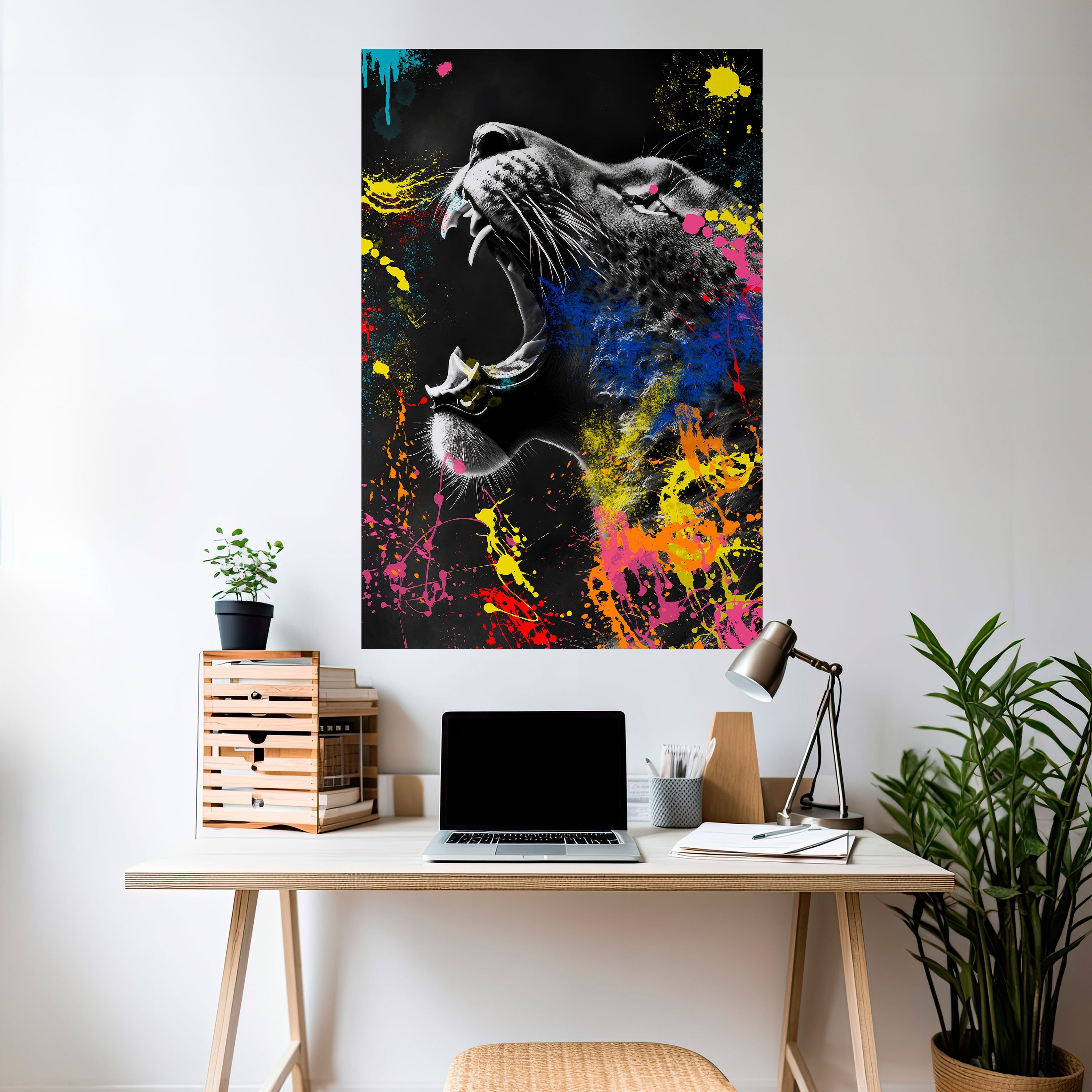 LEOPARD ARTISTRY Vertikales Poster zum Abziehen und Aufkleben