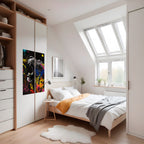 LEOPARD ARTISTRY Selbstklebendes Poster - Hochformat