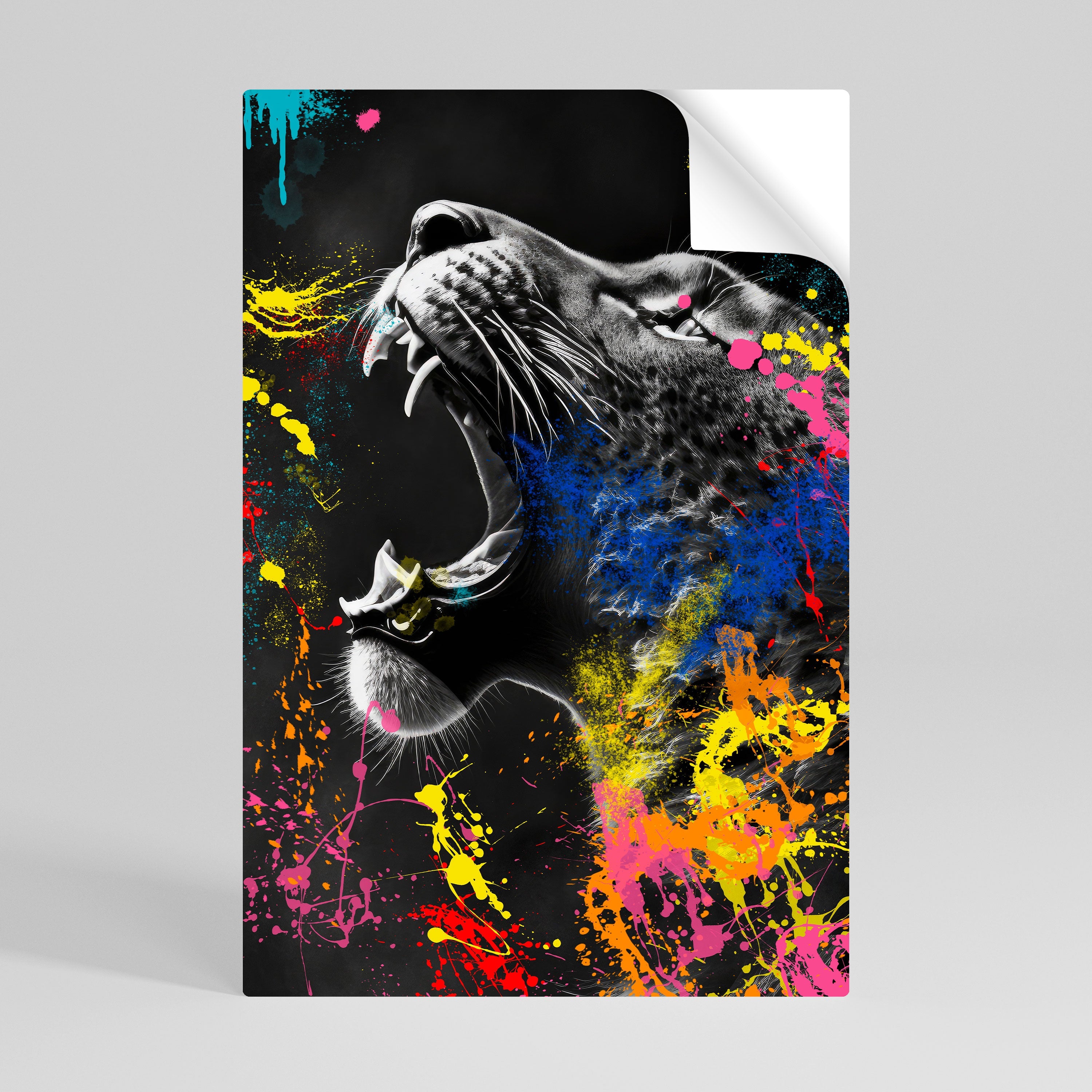 LEOPARD ARTISTRY Vertikales Poster zum Abziehen und Aufkleben